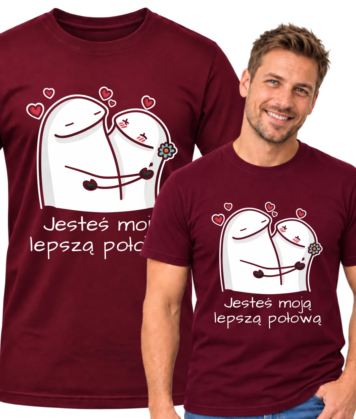 Koszulka męska - Jesteś moją lepszą połową W87