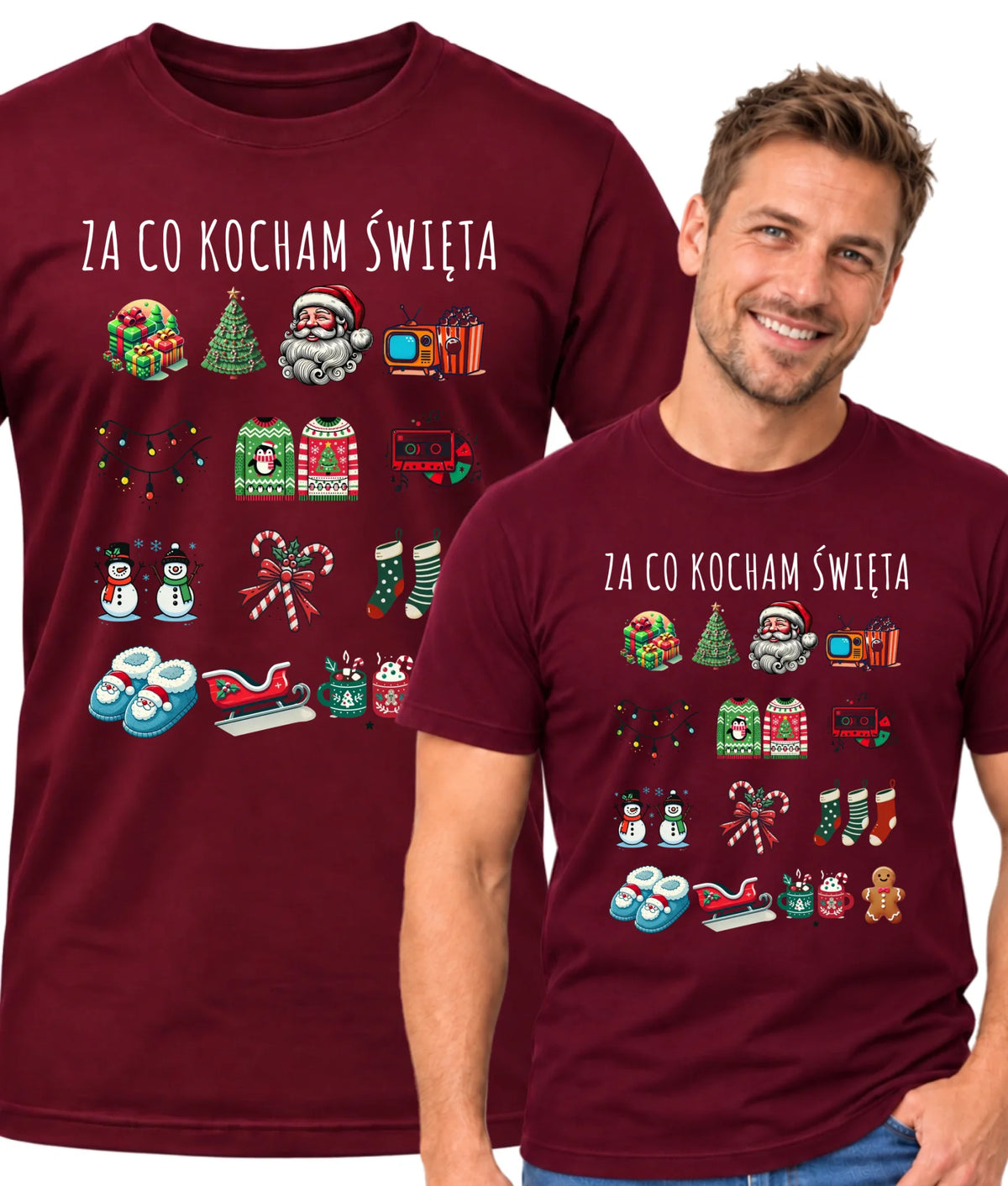 Koszulka męska świąteczna - Za co kocham święta BN130