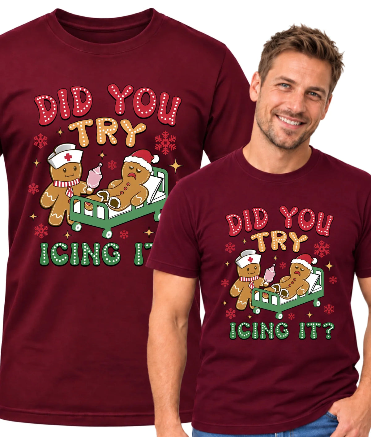 Koszulka męska świąteczna - Did you try icing it? BN78