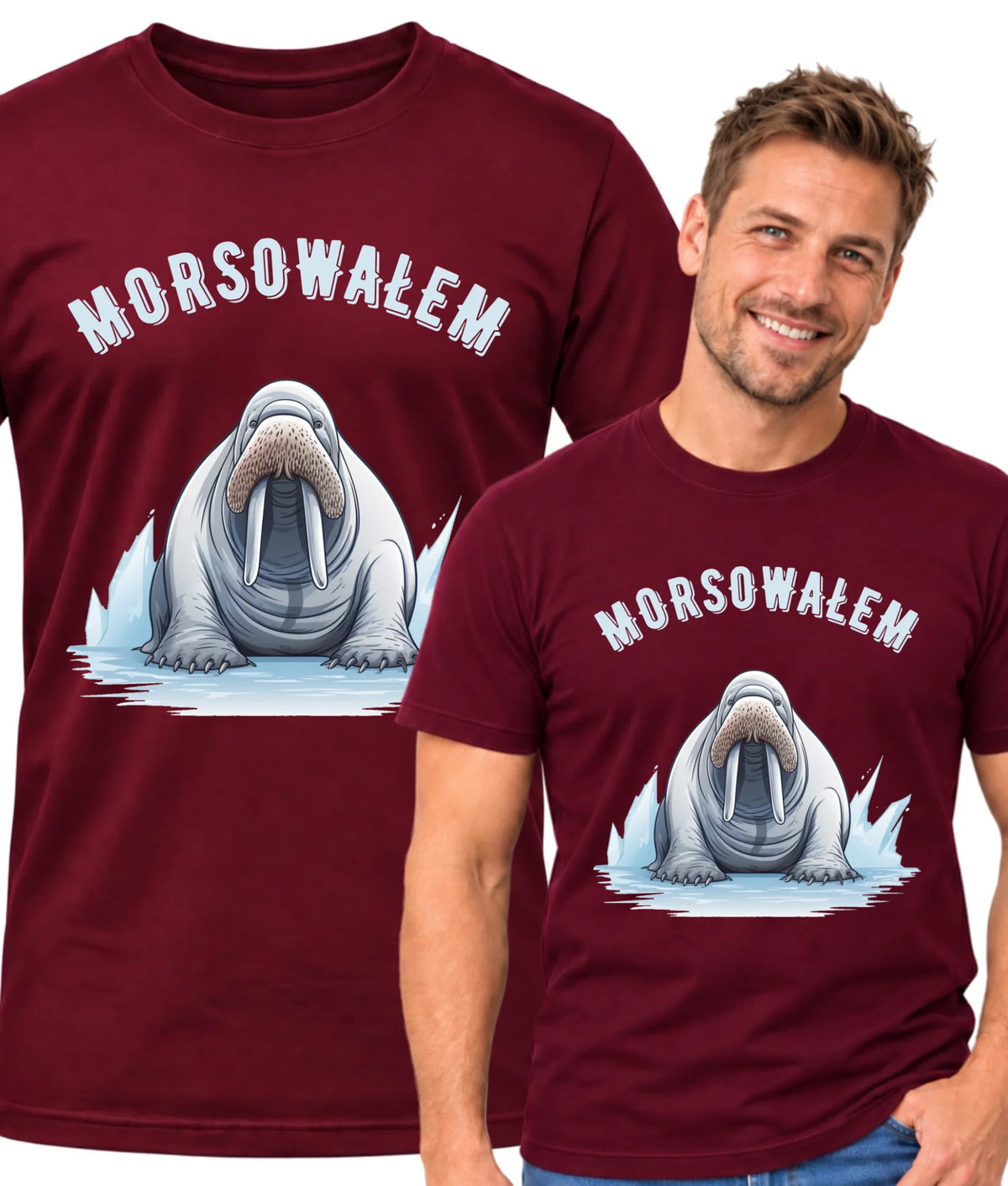 Koszulka męska dla morsa - Morsowałem HM01