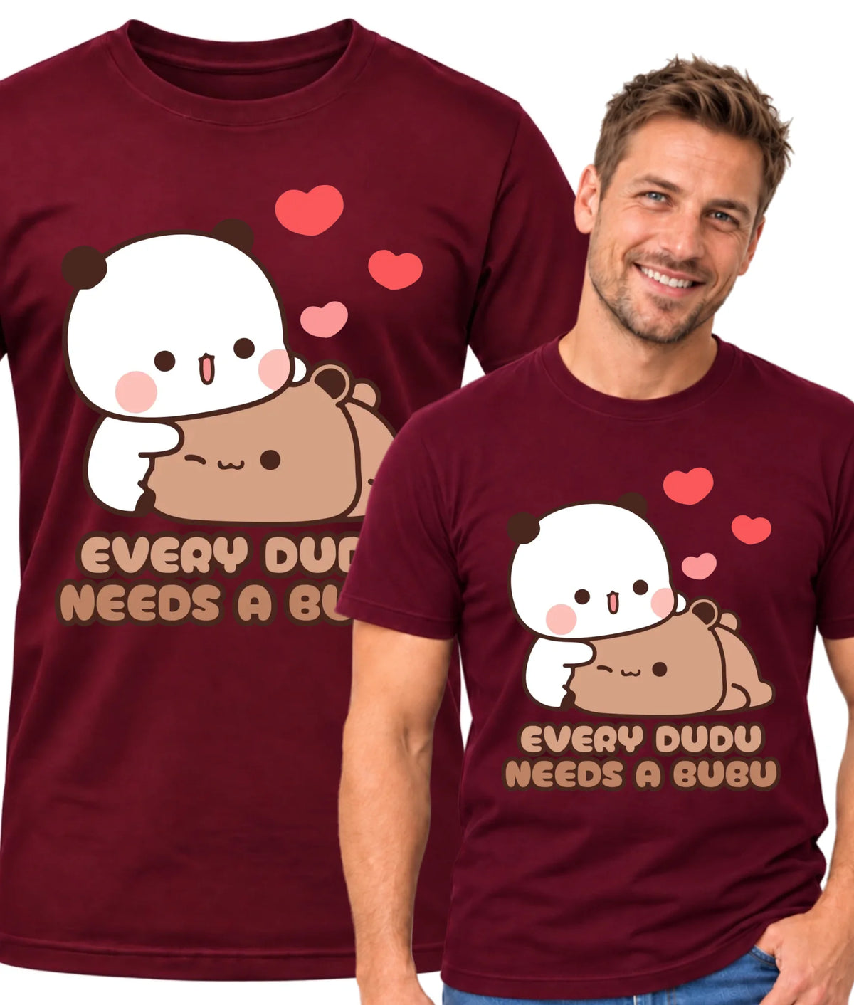 Koszulka męska dla par - Every Dudu needs a Bubu W32
