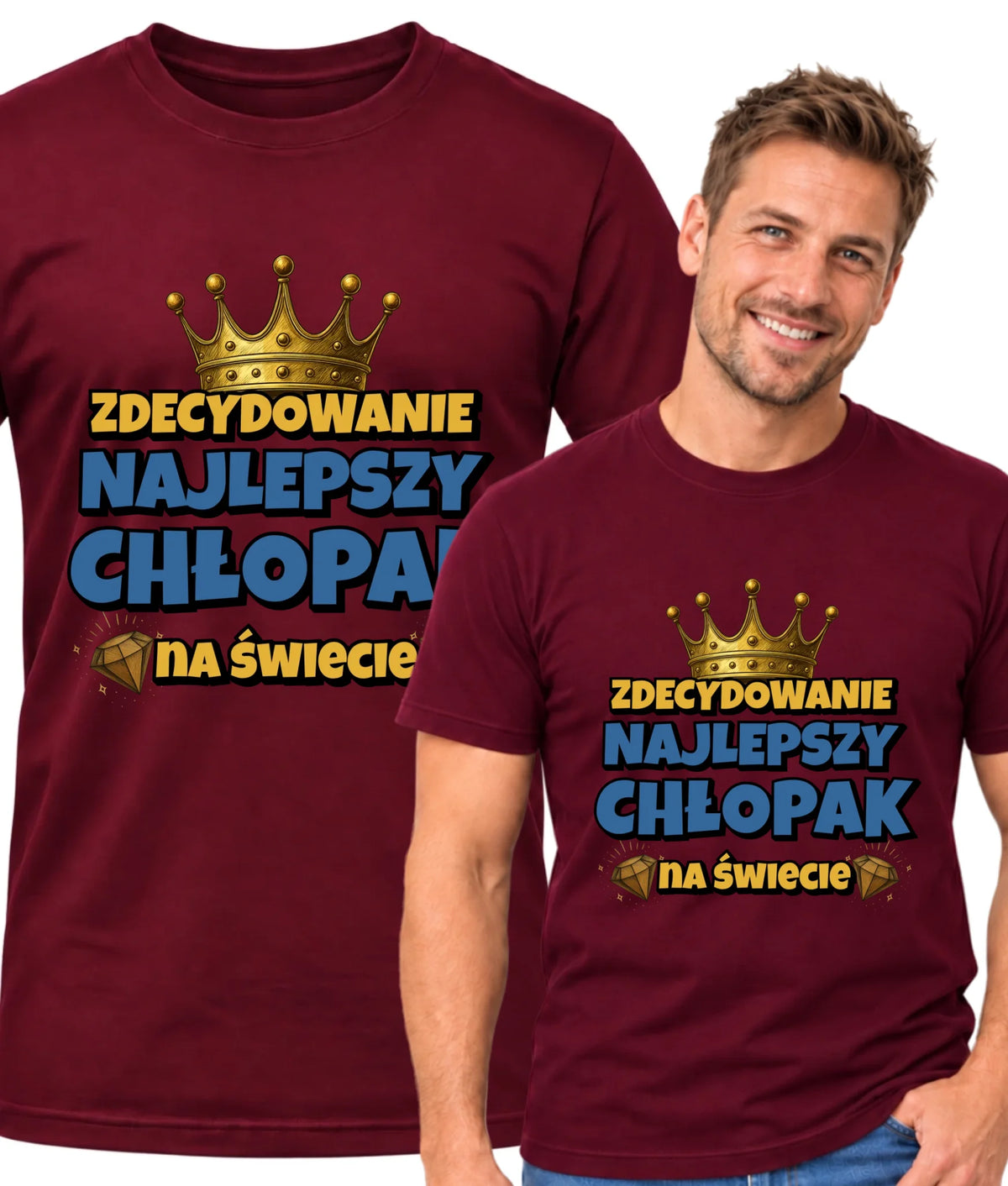 Zdecydowanie najlepszy chłopak na świecie | Koszulka męska dla chłopaka DCH21