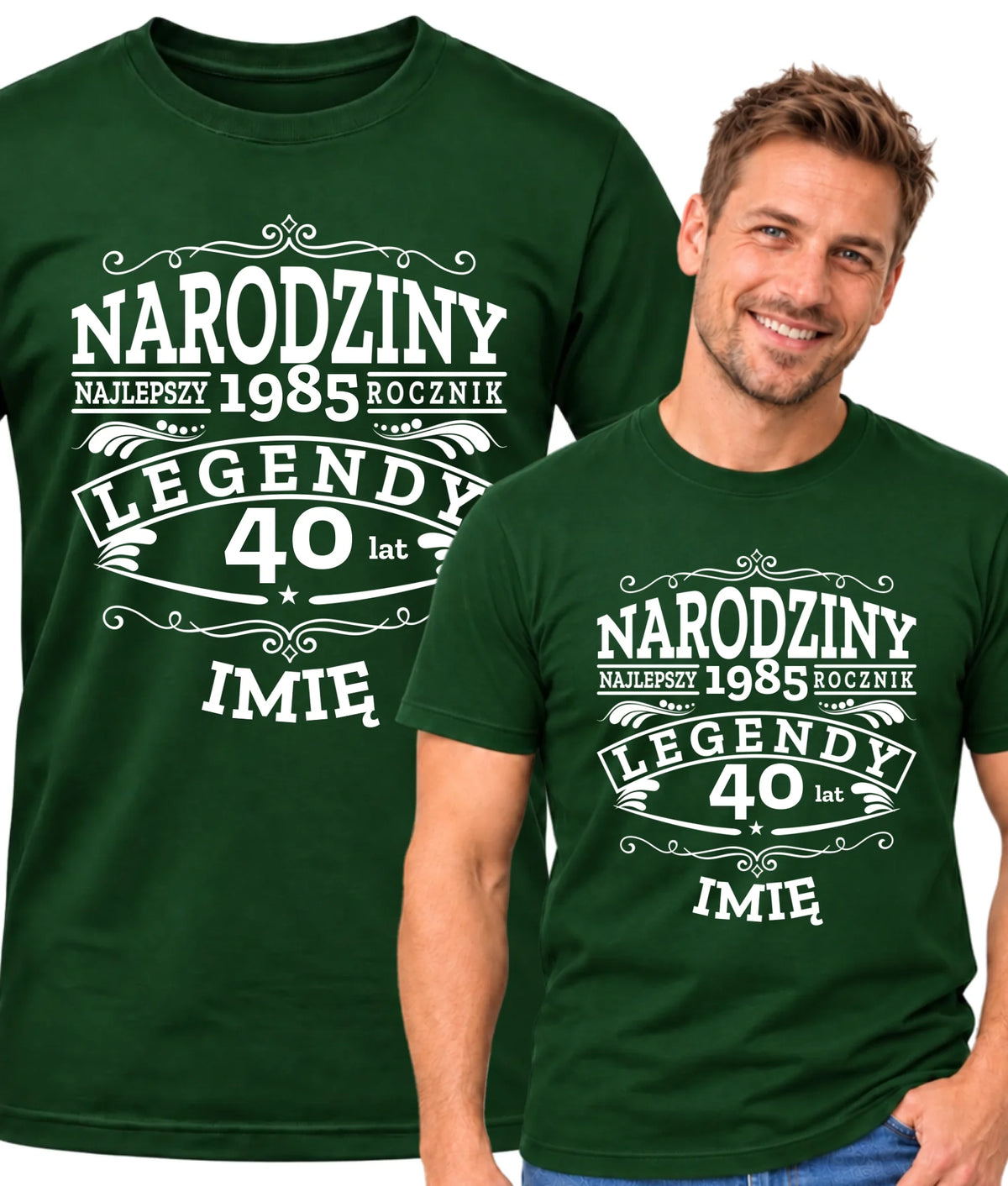 Koszulka męska na urodziny - Narodziny Legendy - personalizowana