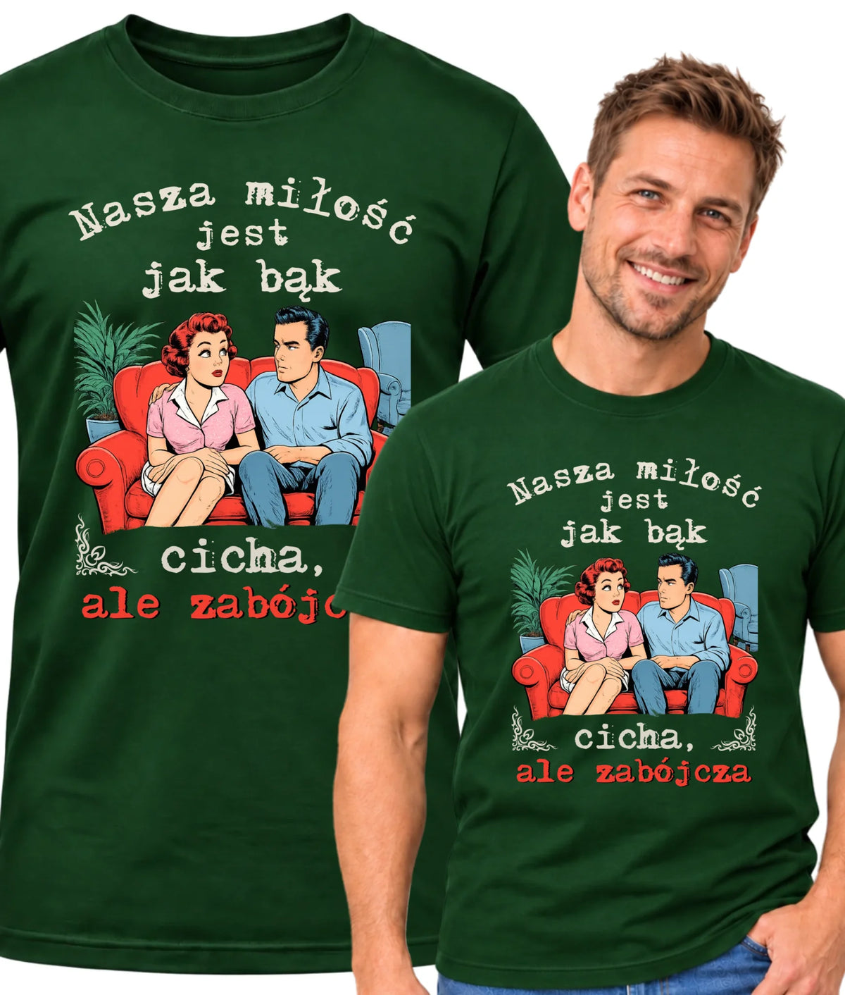 Koszulka męska - Nasza miłość jest jak bąk W70