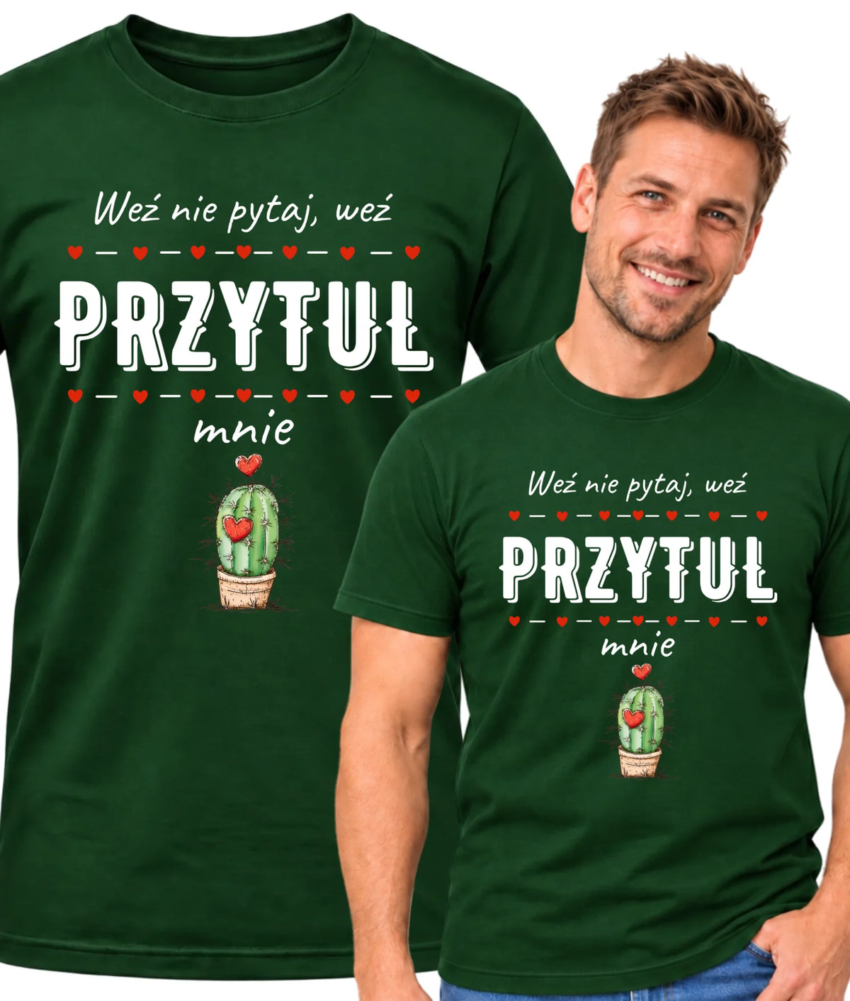 Koszulka męska - Weź nie pytaj, weź przytul mnie W49