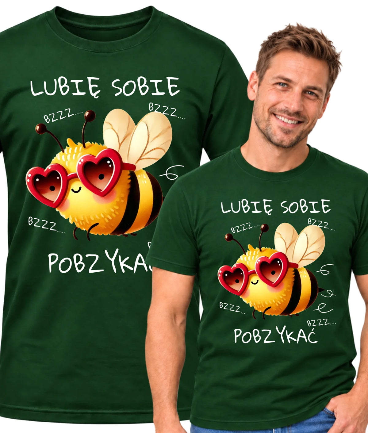 Koszulka męska - Lubię sobie pobzykać W51