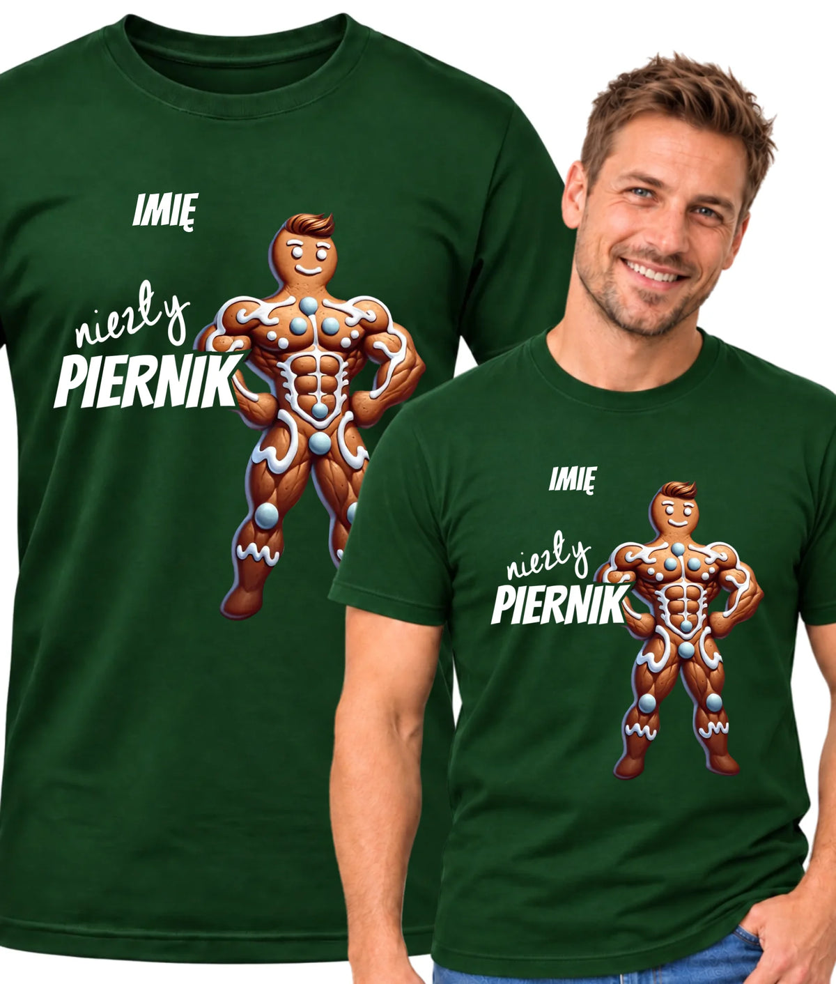 Koszulka męska świąteczna - Niezły piernik - personalizowana BN24