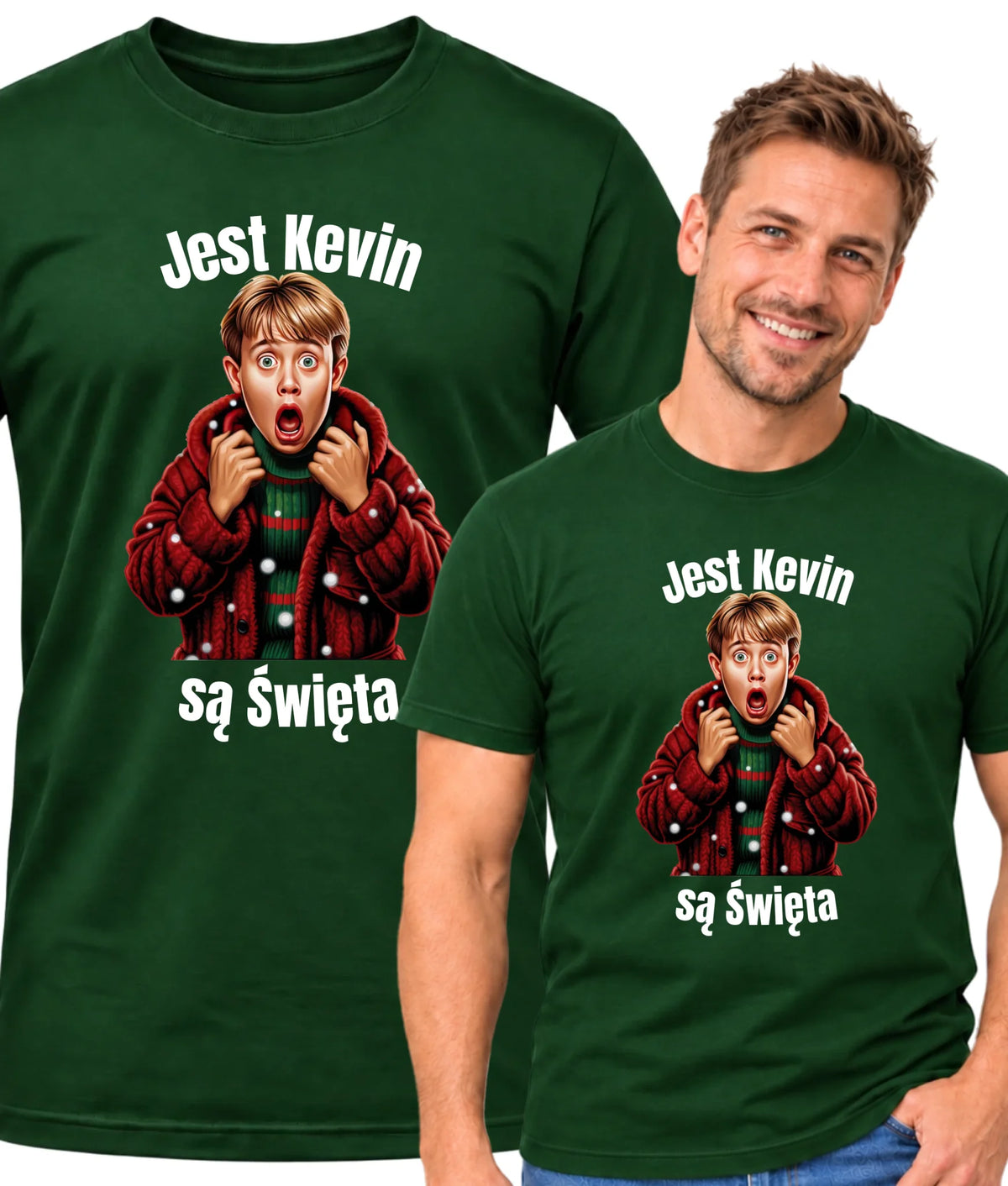 Koszulka męska świąteczna - Jest Kevin są święta BN27