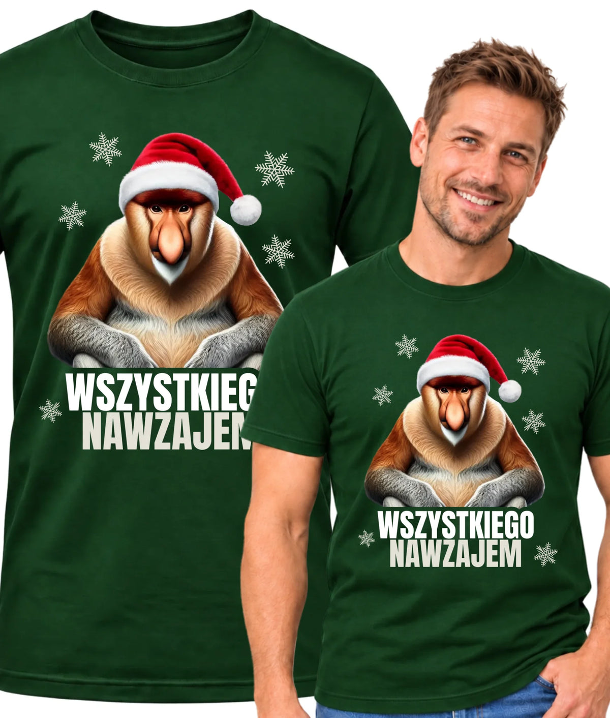 Koszulka męska świąteczna - Janusz Nosacz - Nawzajem BN110