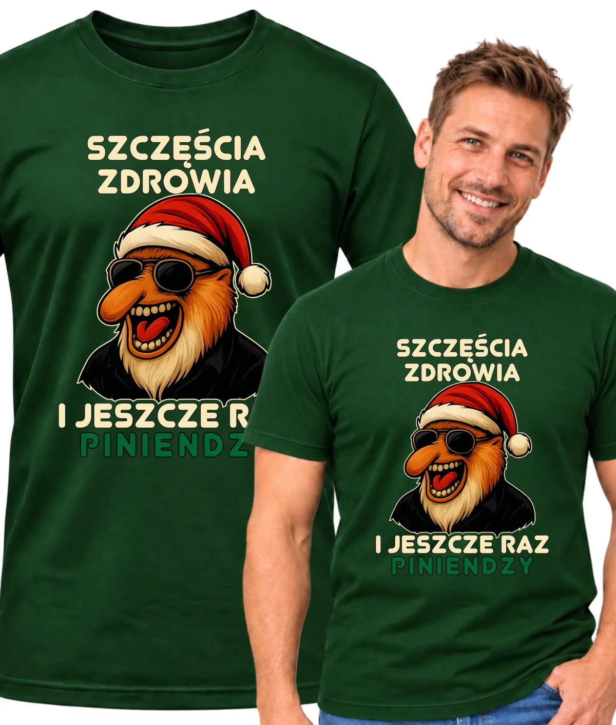 Koszulka męska świąteczna - Janusz Nosacz - I jeszcze raz piniendzy BN111