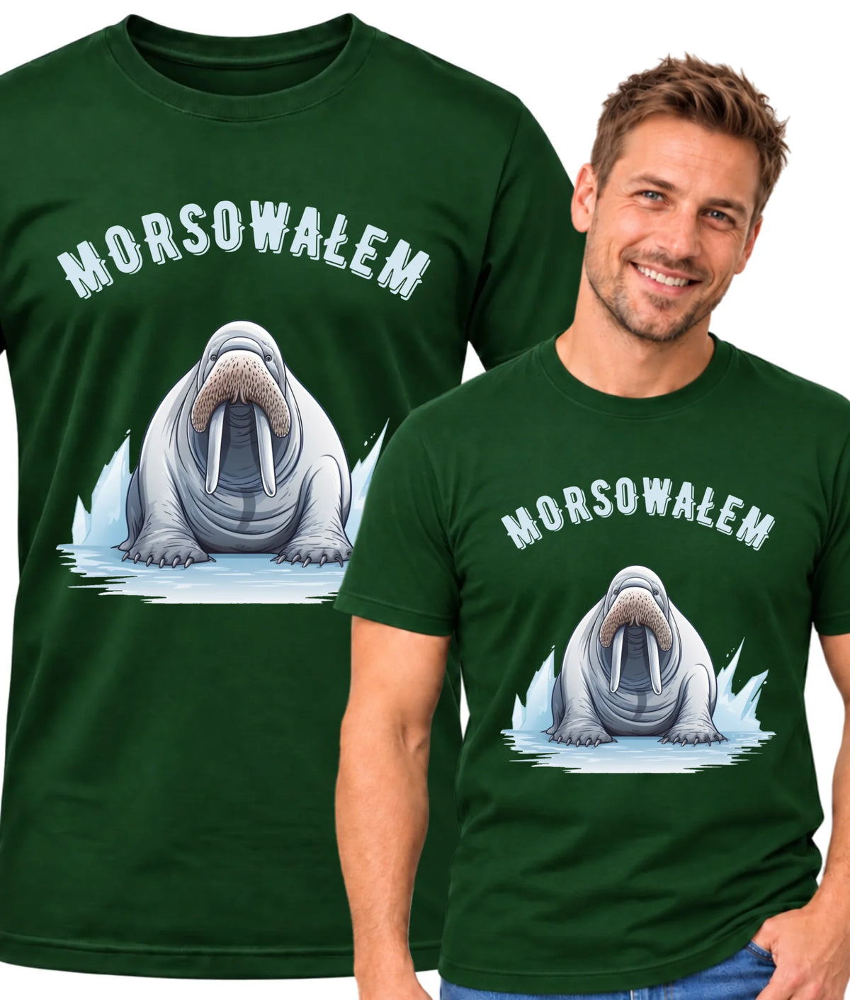 Koszulka męska dla morsa - Morsowałem HM01