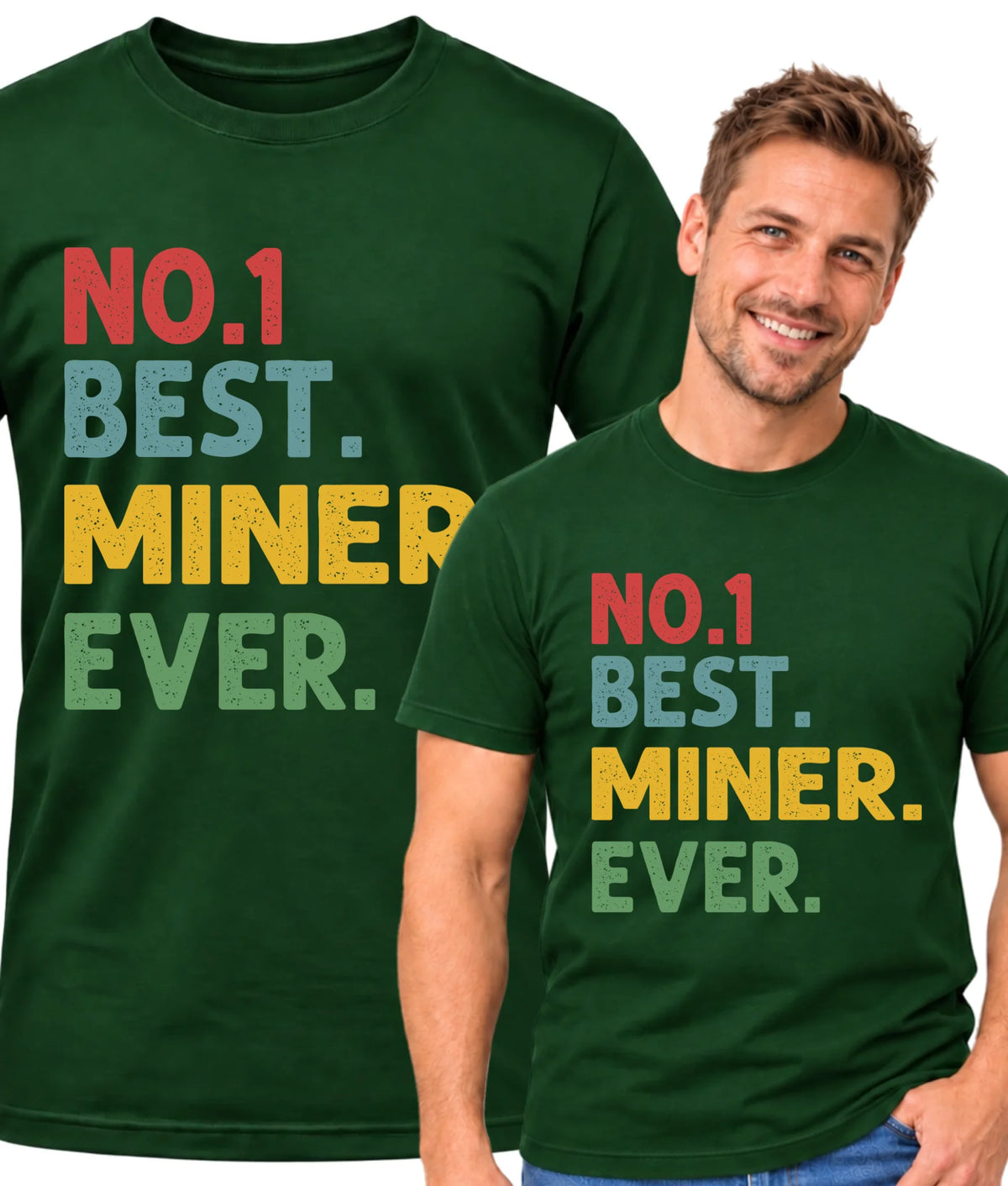 Koszulka męska dla górnika - Best Miner Ever