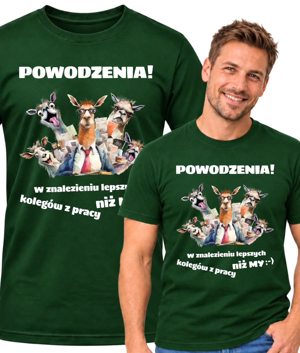Koszulka męska na odejście z pracy - Powodzenia w znalezieniu lepszych kolegów