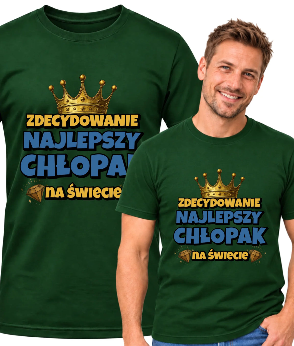 Zdecydowanie najlepszy chłopak na świecie | Koszulka męska dla chłopaka DCH21
