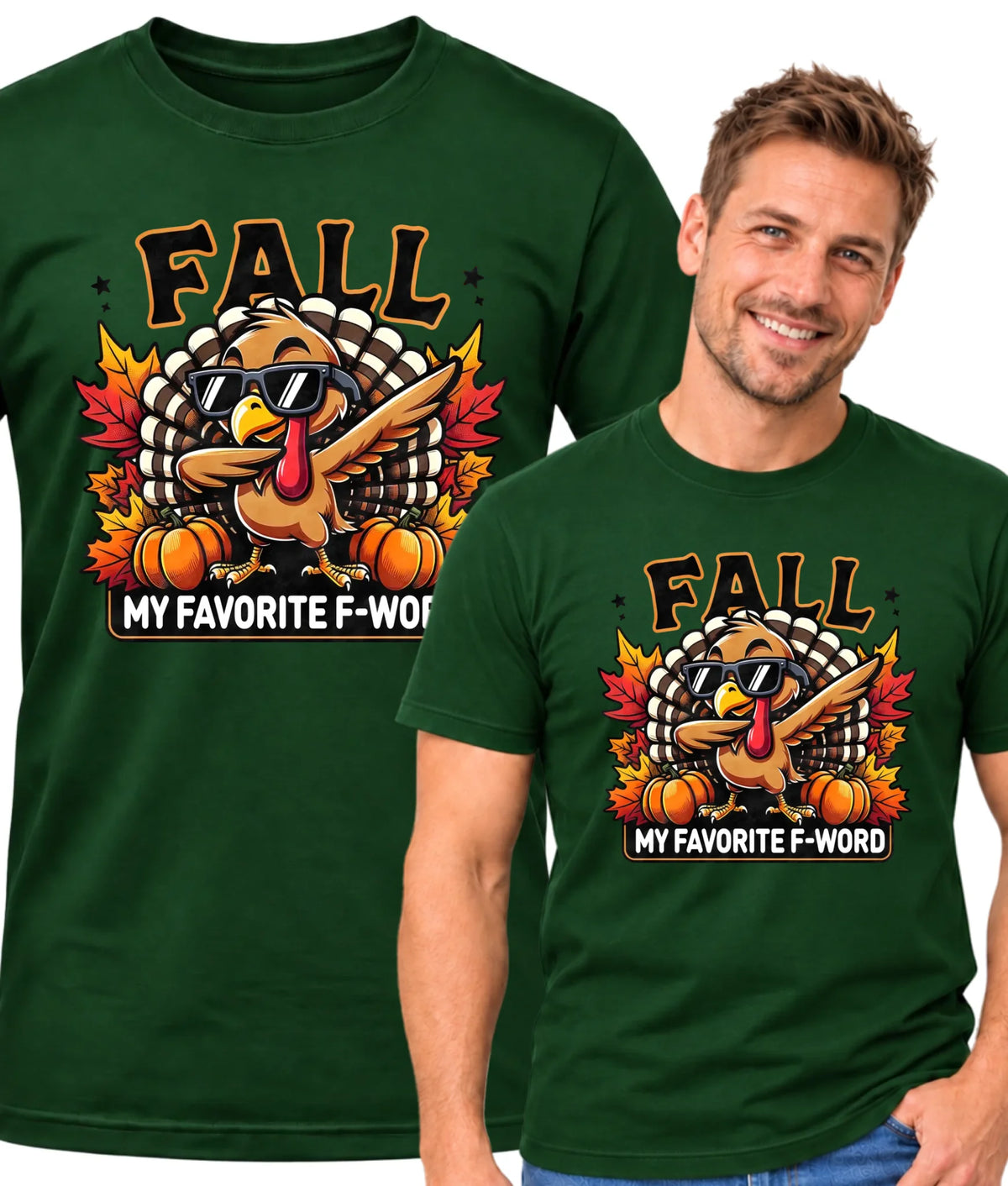 Koszulka męska jesienna - FALL my favorite F-word JS11