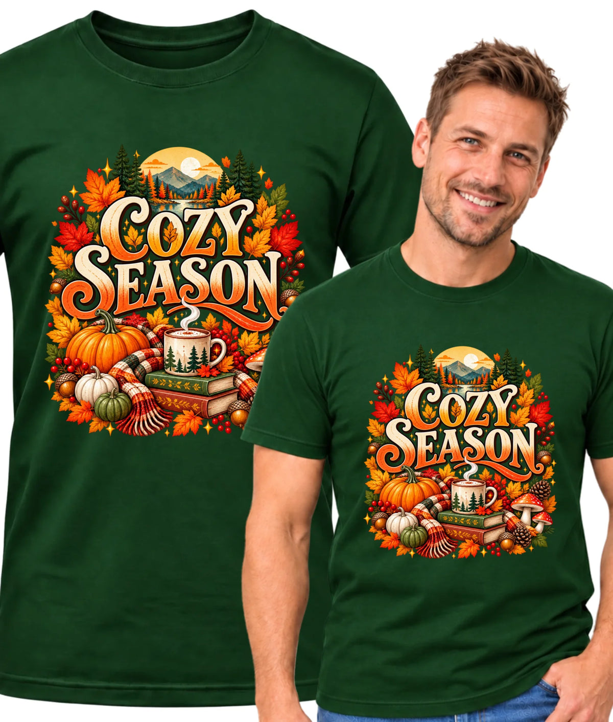 Koszulka męska jesienna - Cozy Seasons