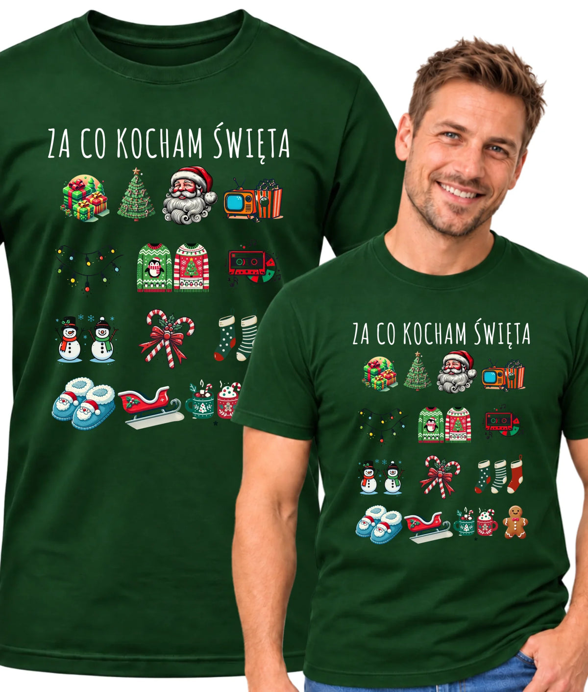 Koszulka męska świąteczna - Za co kocham święta BN130