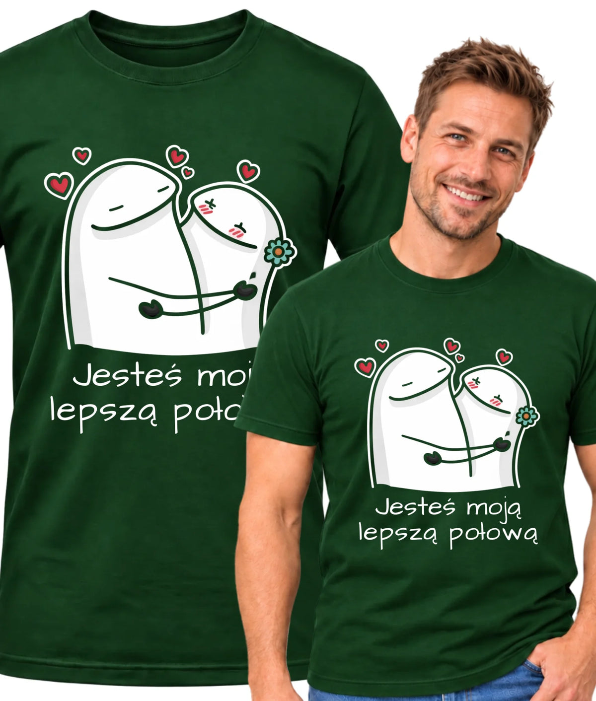 Koszulka męska - Jesteś moją lepszą połową W87