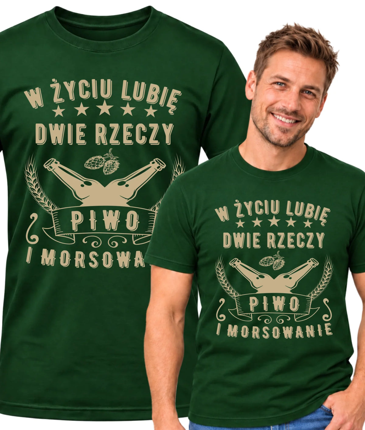 Koszulka męska - prezent dla morsa - Piwo i morsowanie - Mors HM09