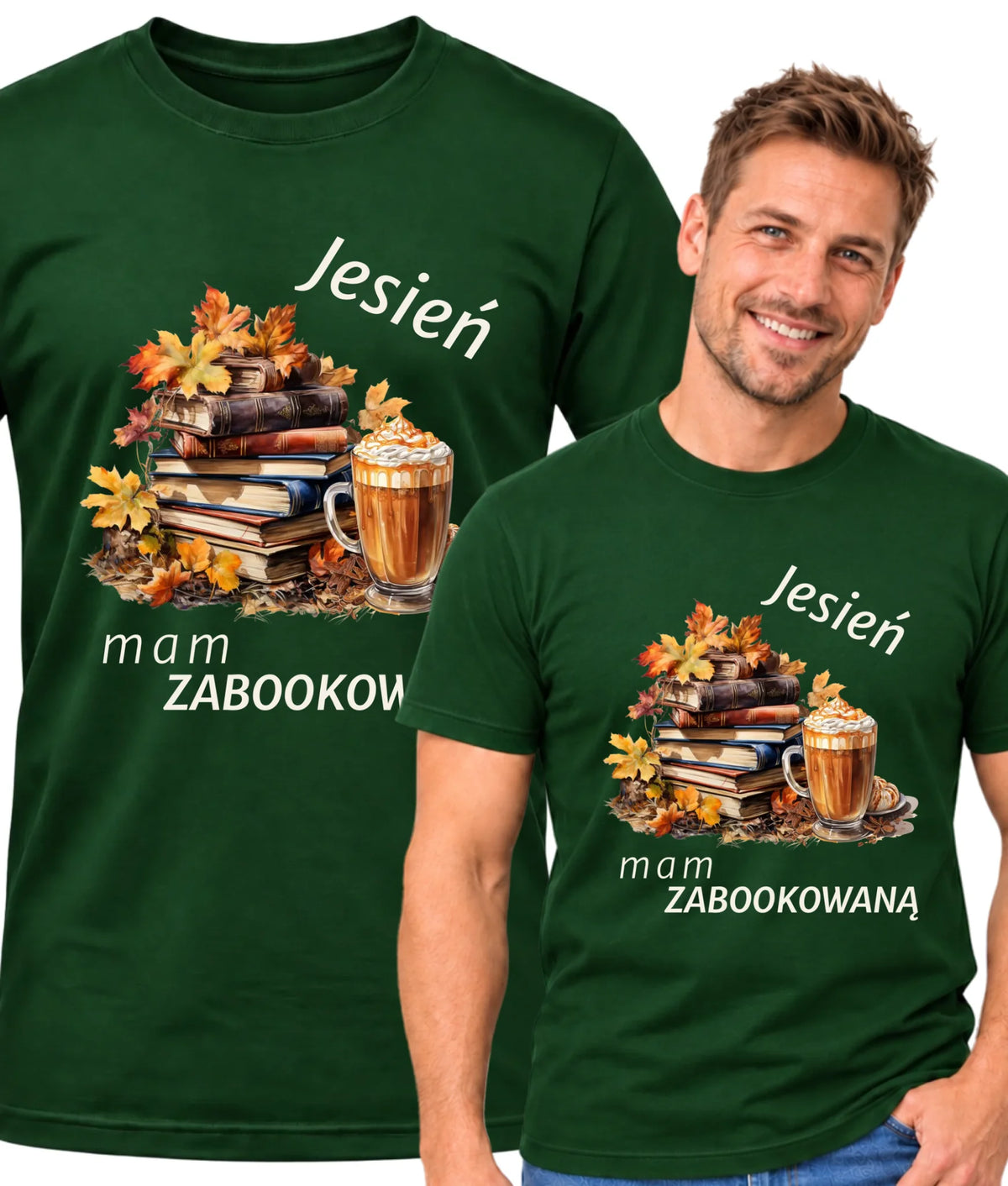 Koszulka męska jesienna - Jesień mam zabookowaną JS28