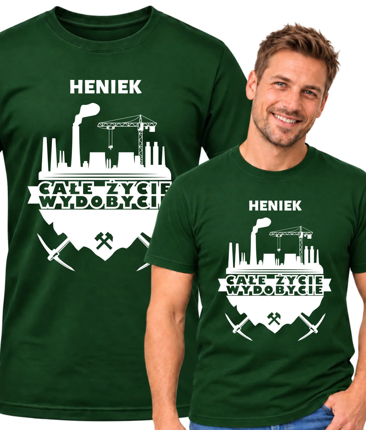 Koszulka męska z imieniem dla górnika - Kopalnia