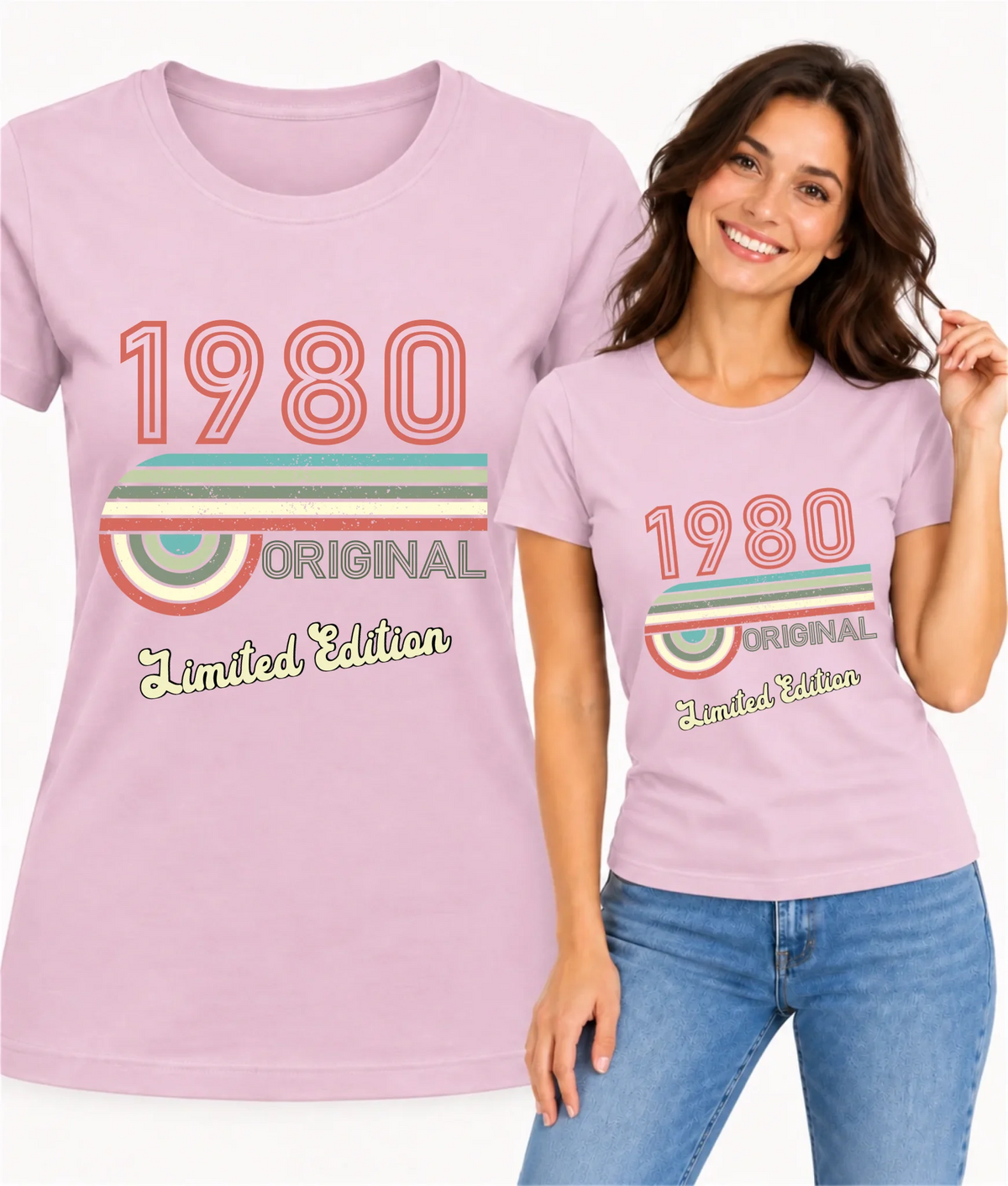 Koszulka damska urodzinowa retro z personalizowanym rokiem urodzenia Limited Edition U31