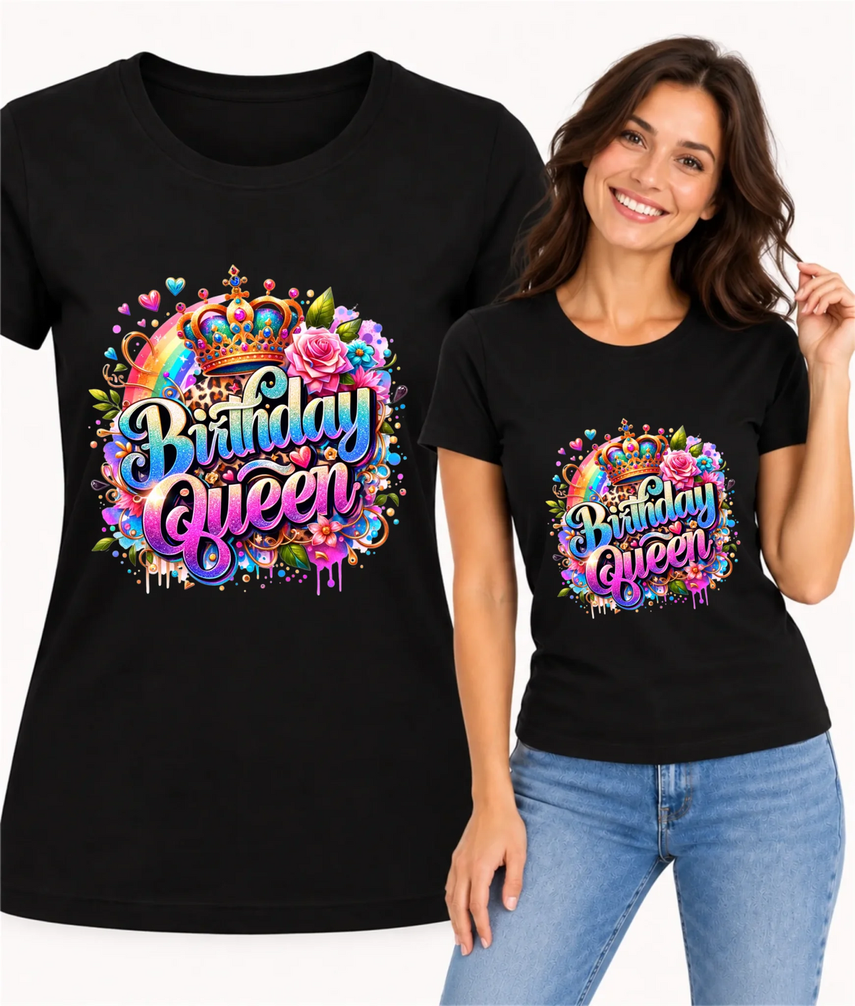 Koszulka damska urodzinowa Birthday Queen U32