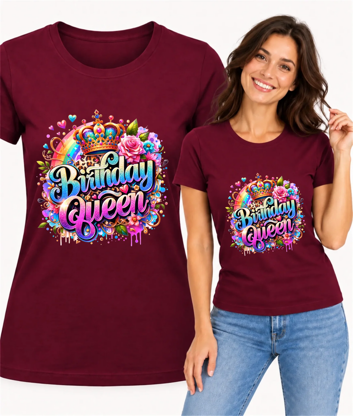 Koszulka damska urodzinowa Birthday Queen U32