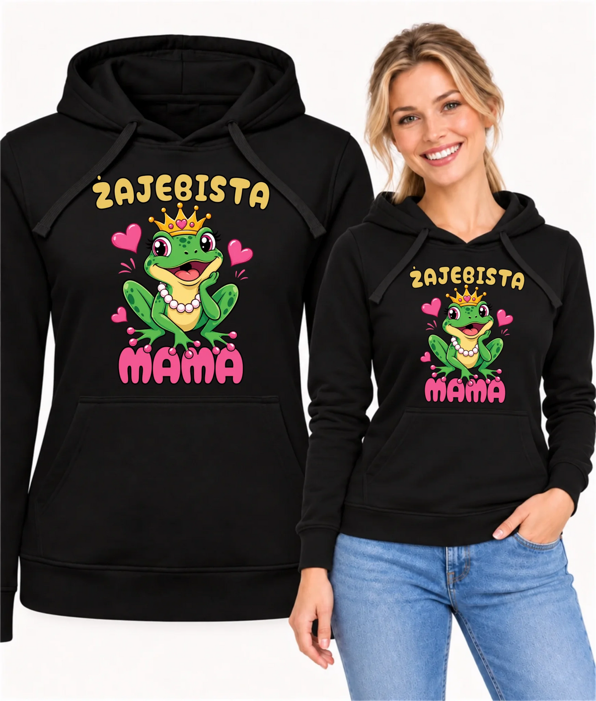 Bluza z kapturem dla mamy - Żajebista Mama DM50