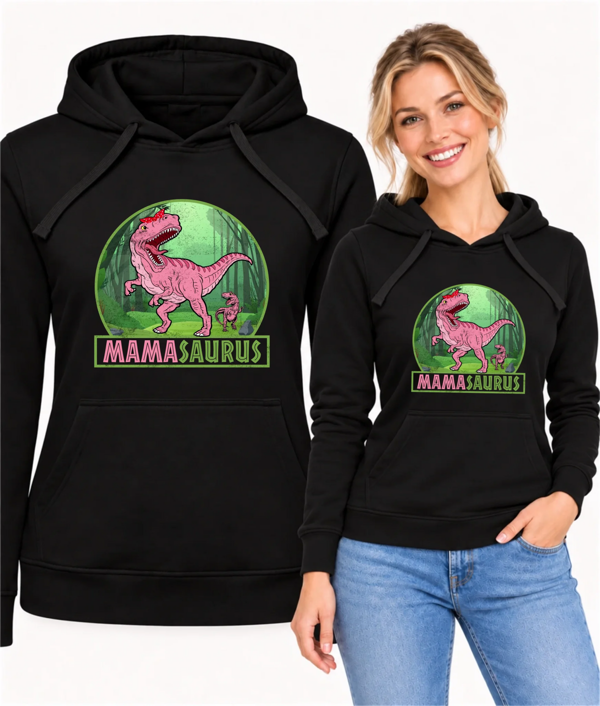 Bluza z kapturem dla mamy - Mamasaurus DM45