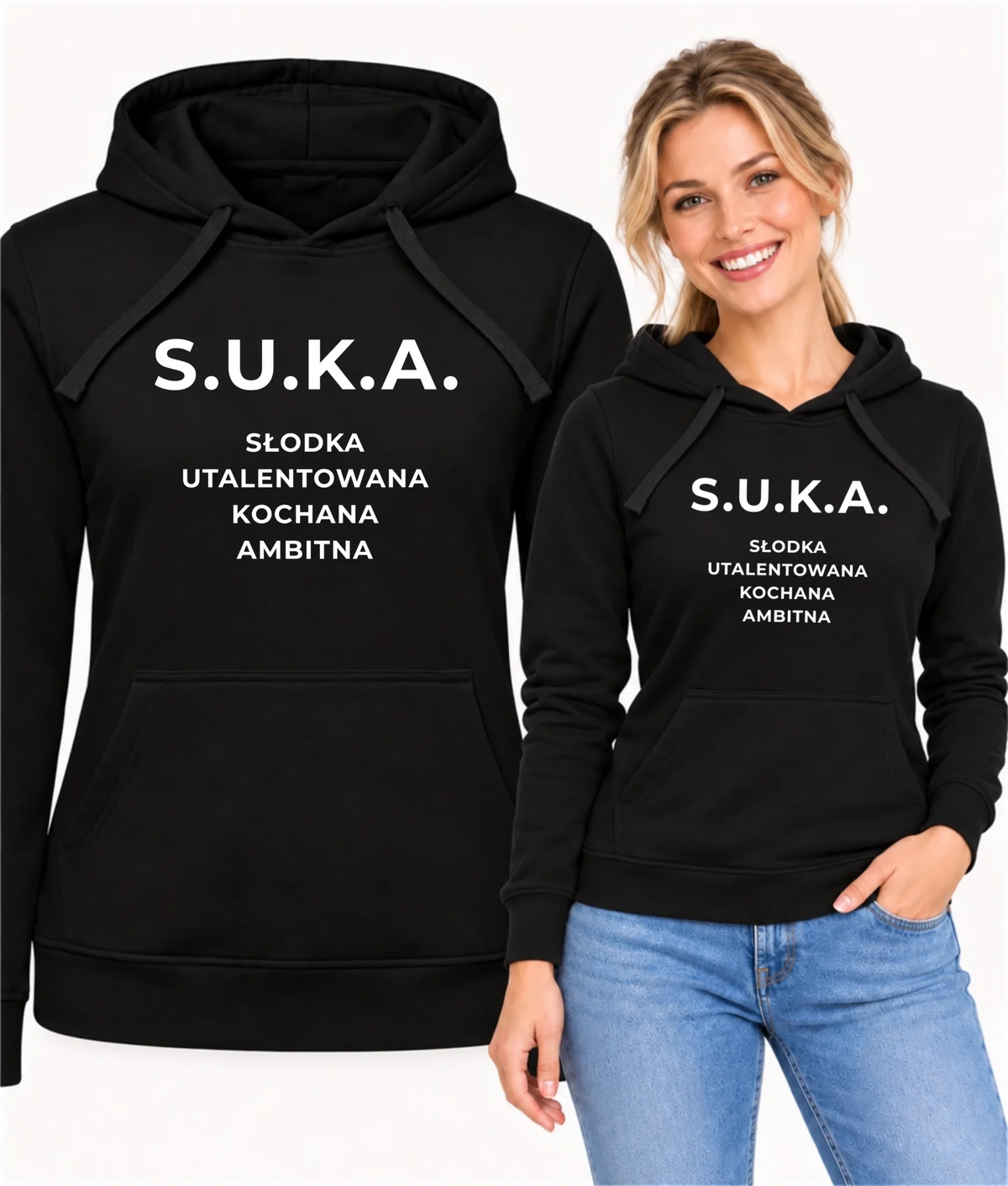 Bluza damska z kapturem - S.U.K.A. - śmieszny prezent dla niej - bez cenzury DZ16