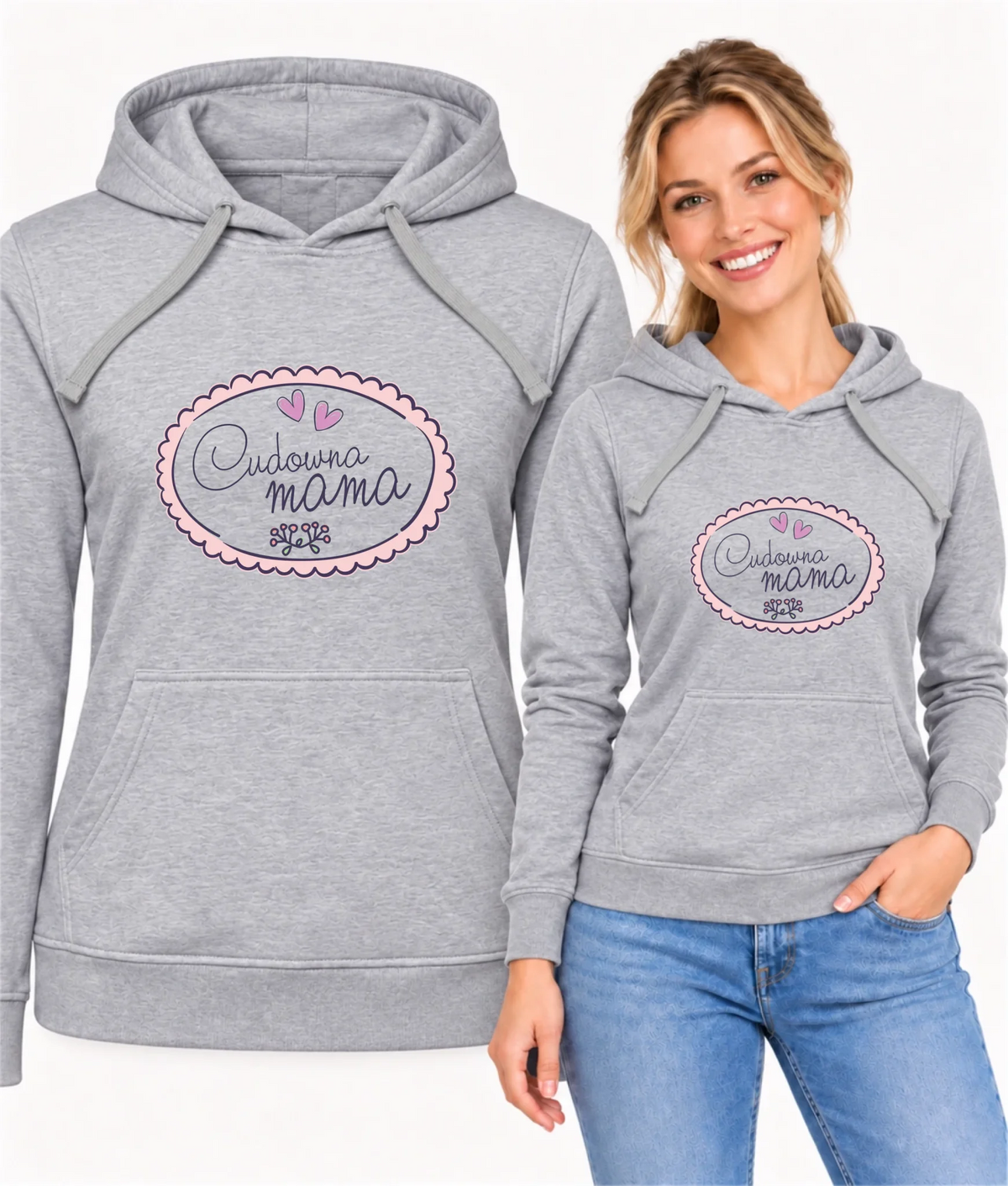 Bluza z kapturem dla mamy - Cudowna mama DM52
