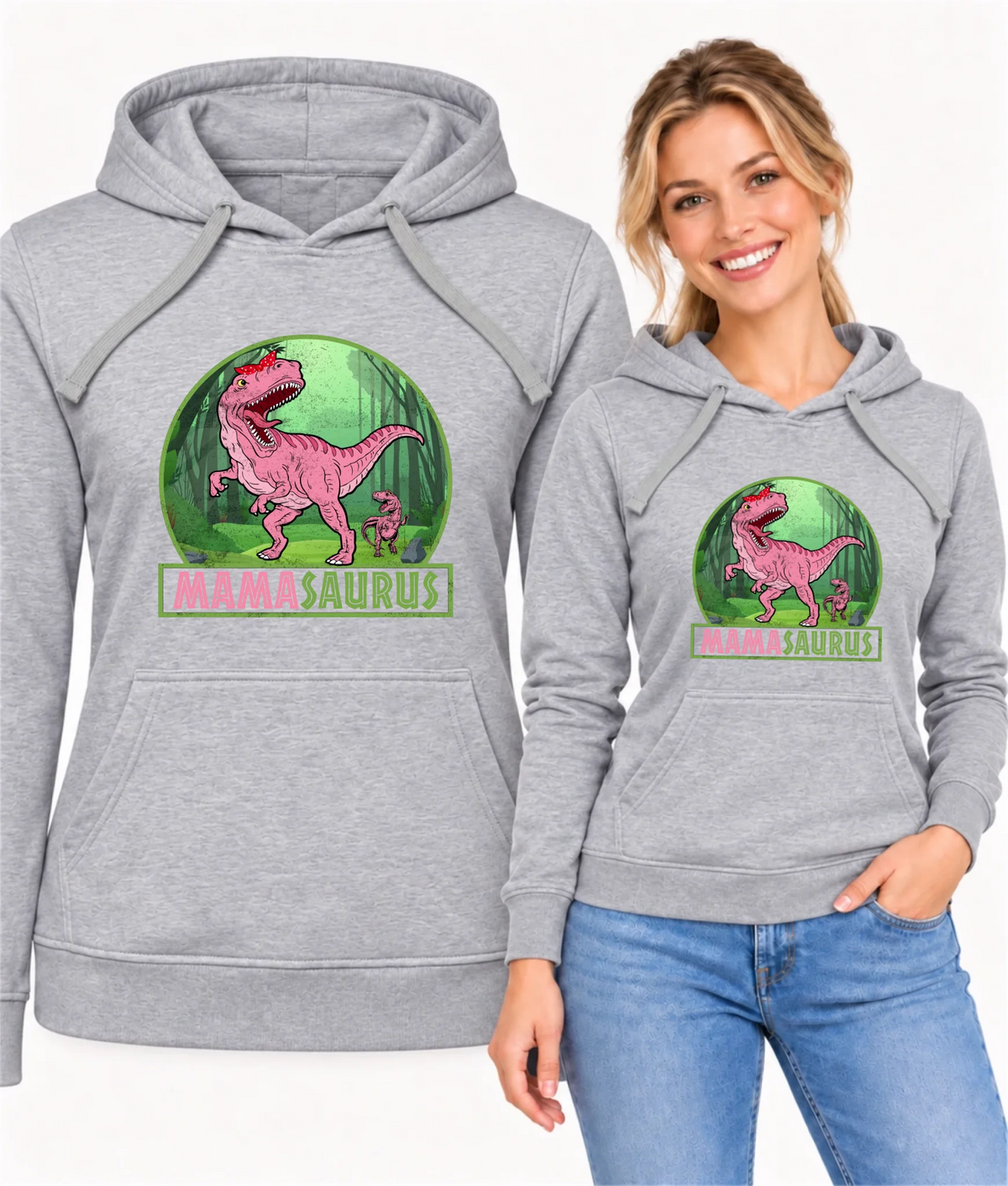 Bluza z kapturem dla mamy - Mamasaurus DM45