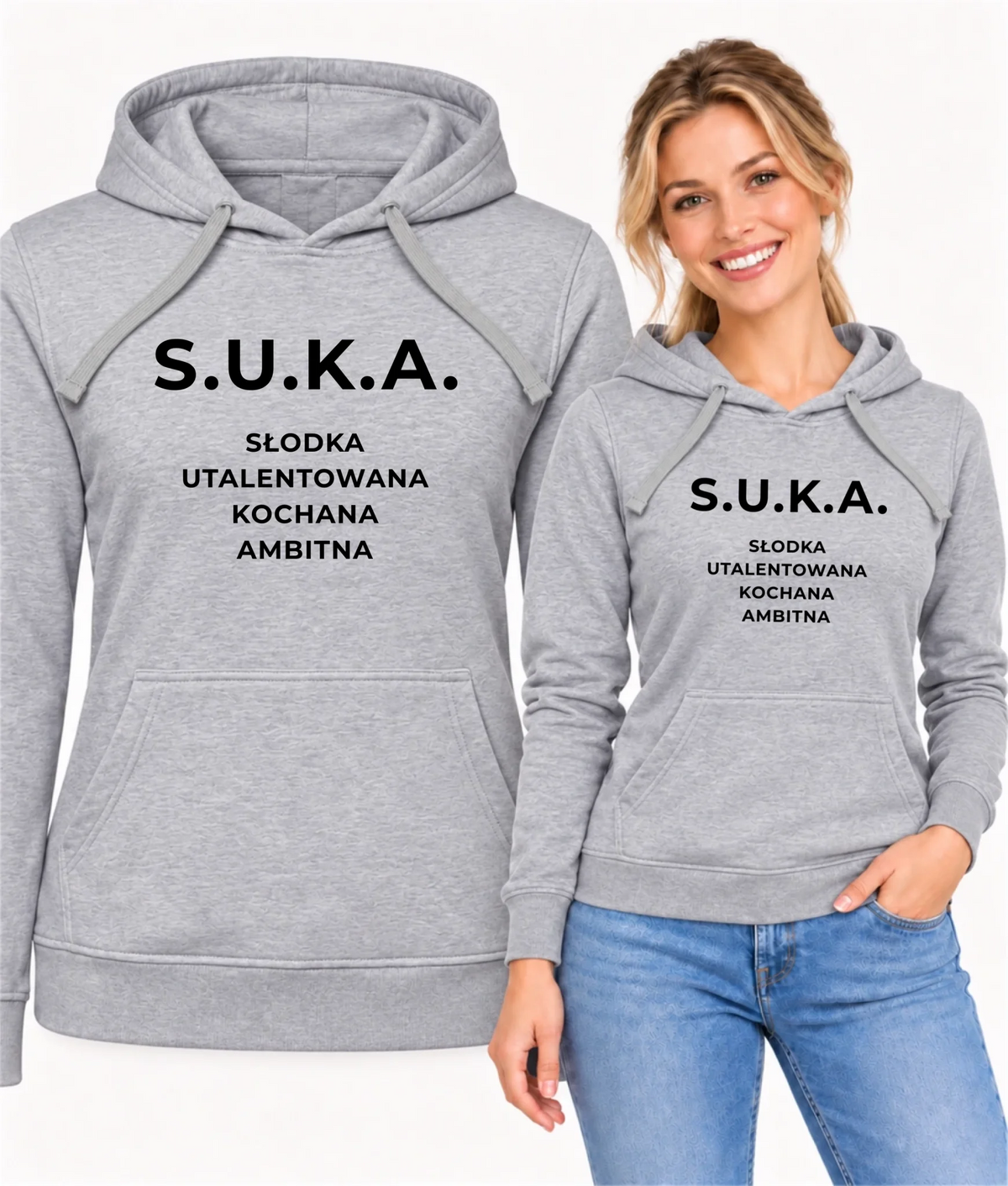 Bluza damska z kapturem - S.U.K.A. - śmieszny prezent dla niej - bez cenzury DZ16