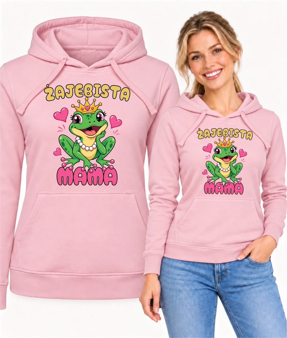 Bluza z kapturem dla mamy - Żajebista Mama DM50
