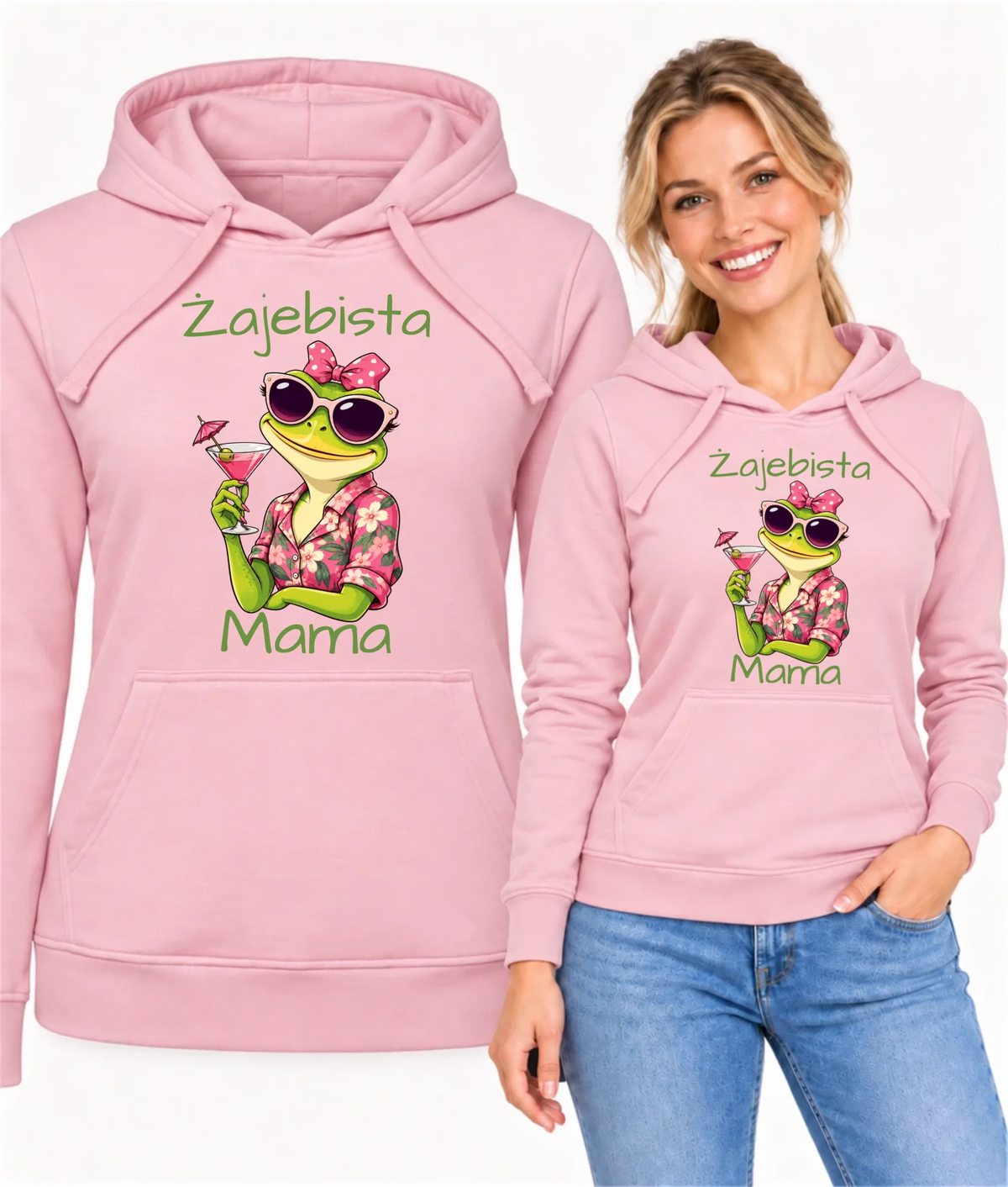 Bluza z kapturem dla mamy - Żajebista Mama DM47