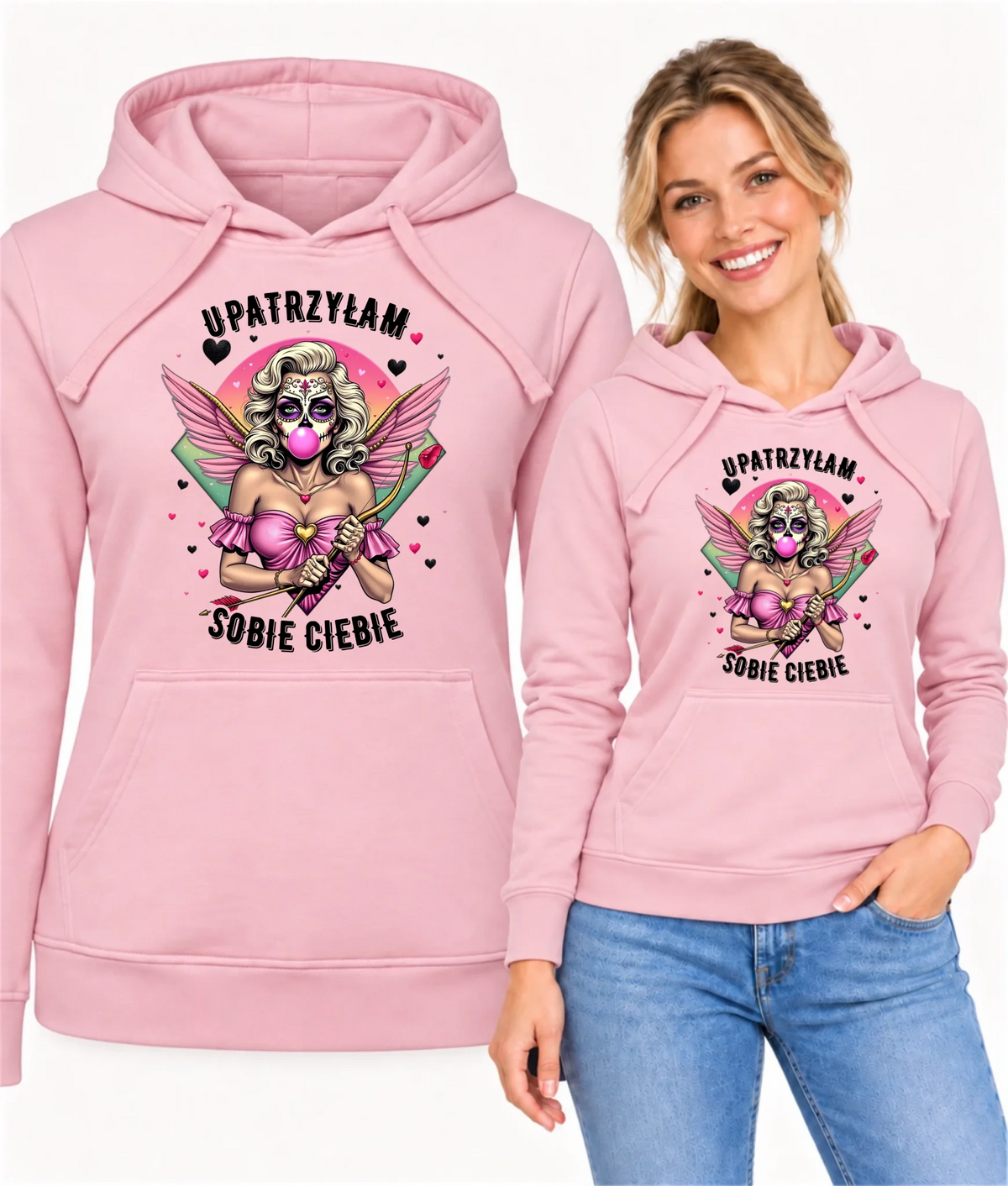 Bluza damska z kapturem - Upatrzyłam sobie Ciebie W47