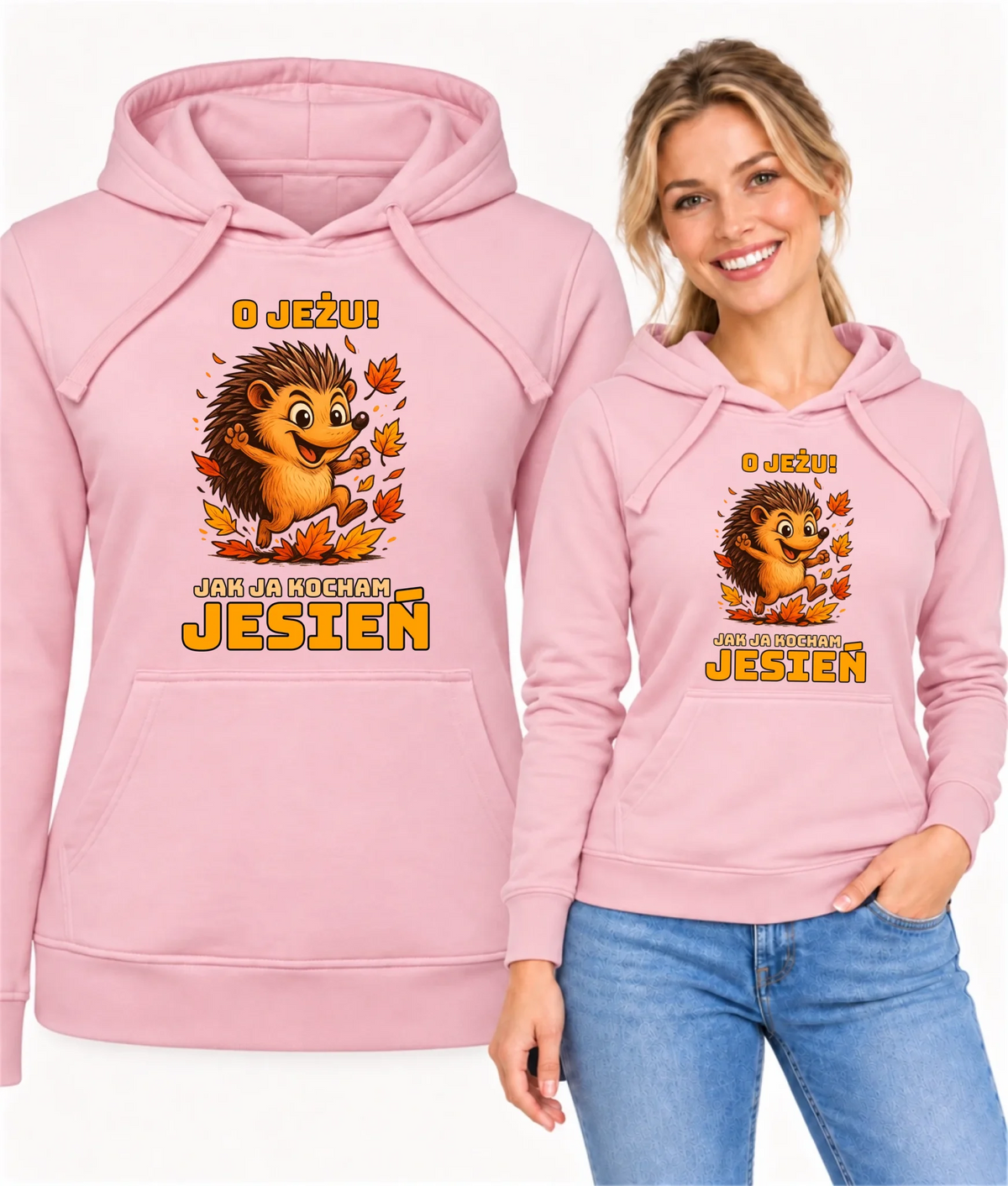 Bluza damska z kapturem jesienna - O JEŻU! Jak ja kocham jesień JS31