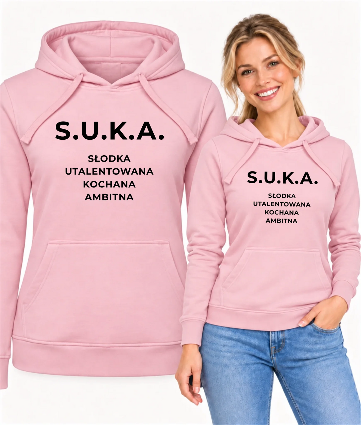 Bluza damska z kapturem - S.U.K.A. - śmieszny prezent dla niej - bez cenzury DZ16