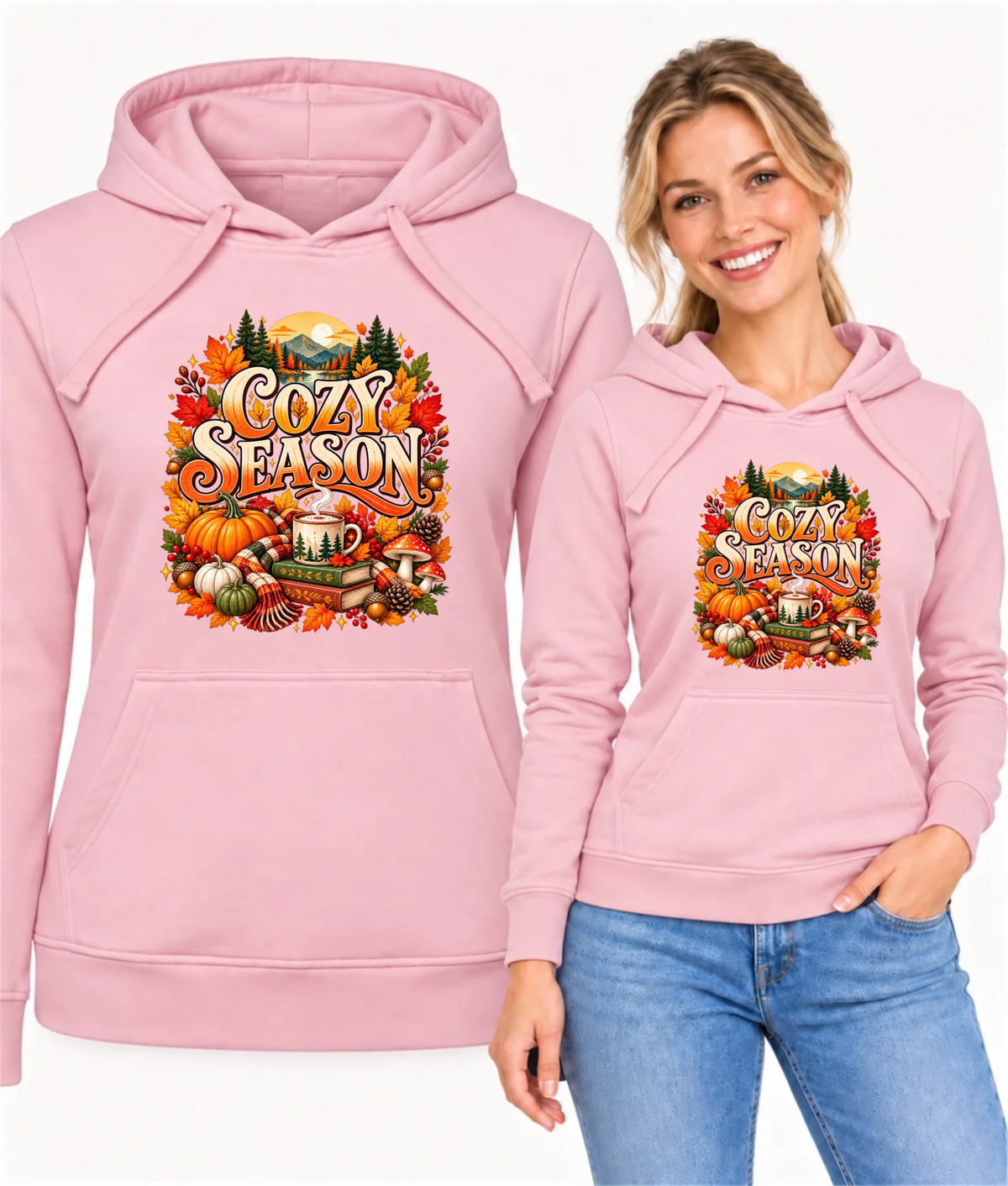 Bluza damska z kapturem jesienna - Cozy Season