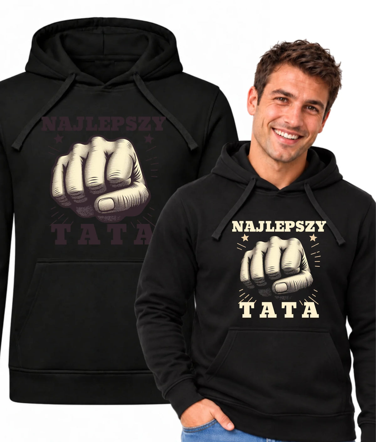 Bluza z kapturem dla taty - Najlepszy tata DT22