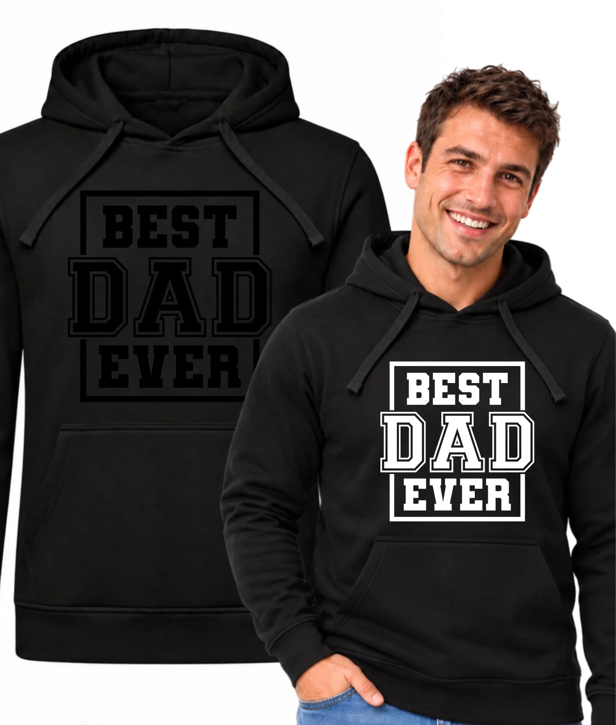 Bluza z kapturem dla taty - Best dad ever DT27