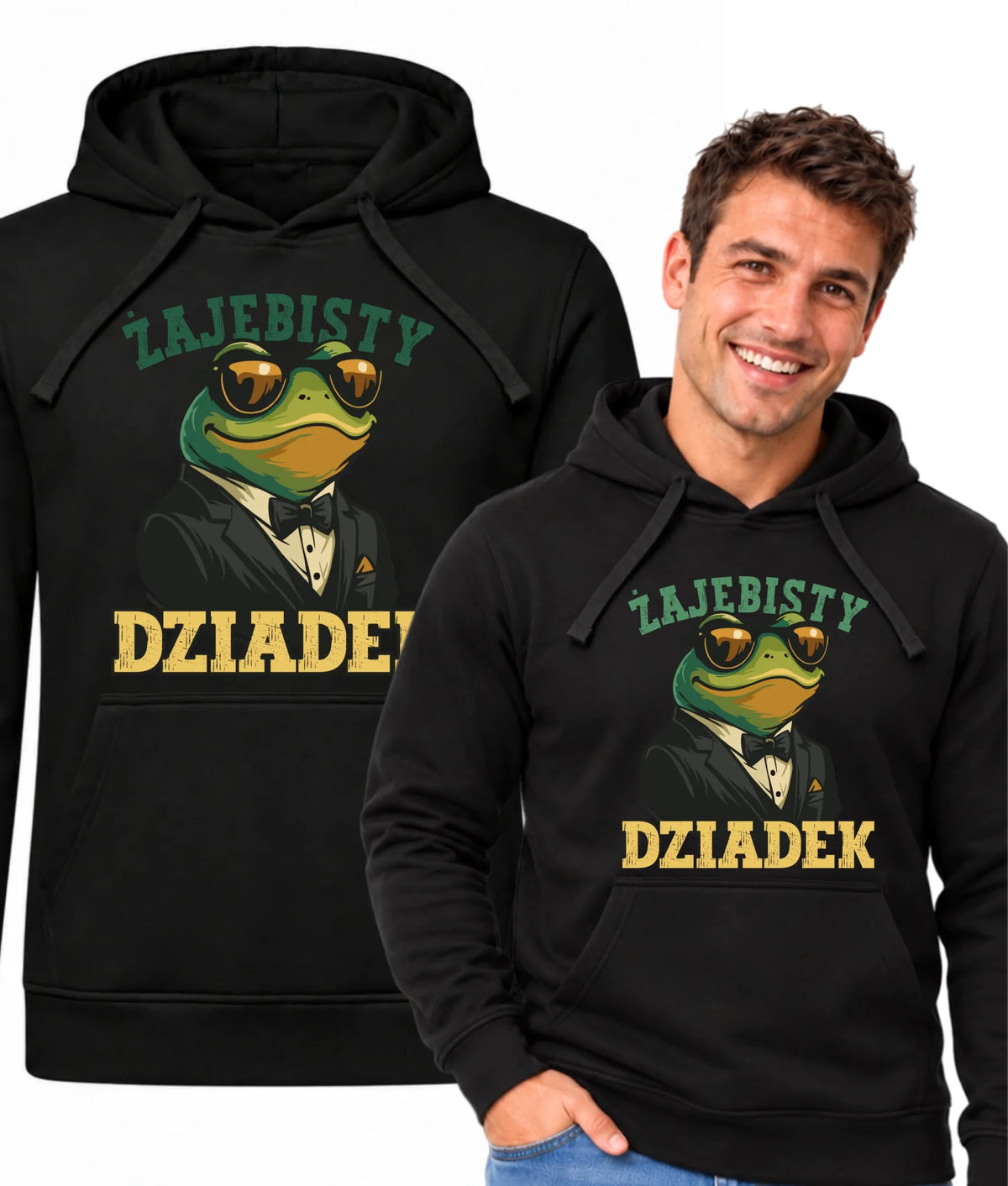 Bluza z kapturem dla dziadka - Żajebisty dziadek D42