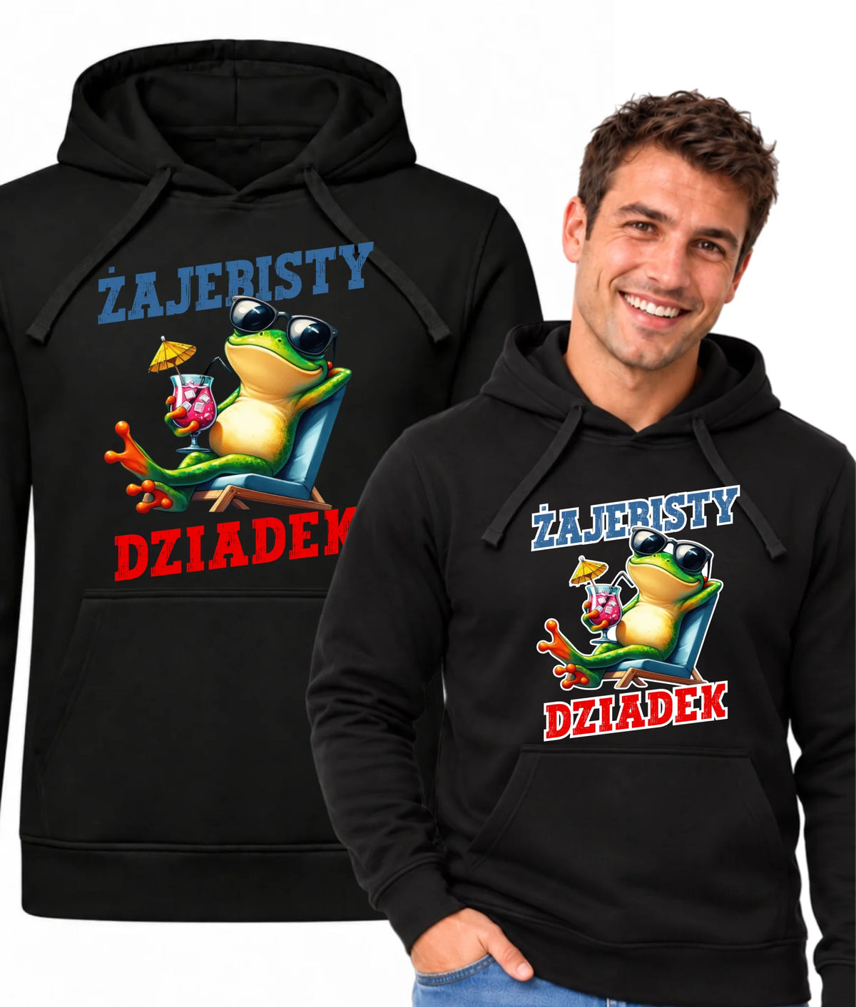 Bluza z kapturem dla dziadka - Żajebisty dziadek D27