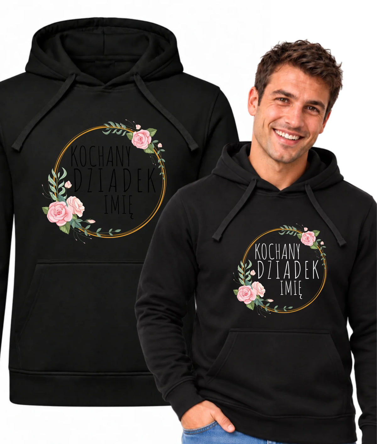 Bluza z kapturem dla dziadka - Kochany Dziadek - personalizowana D10