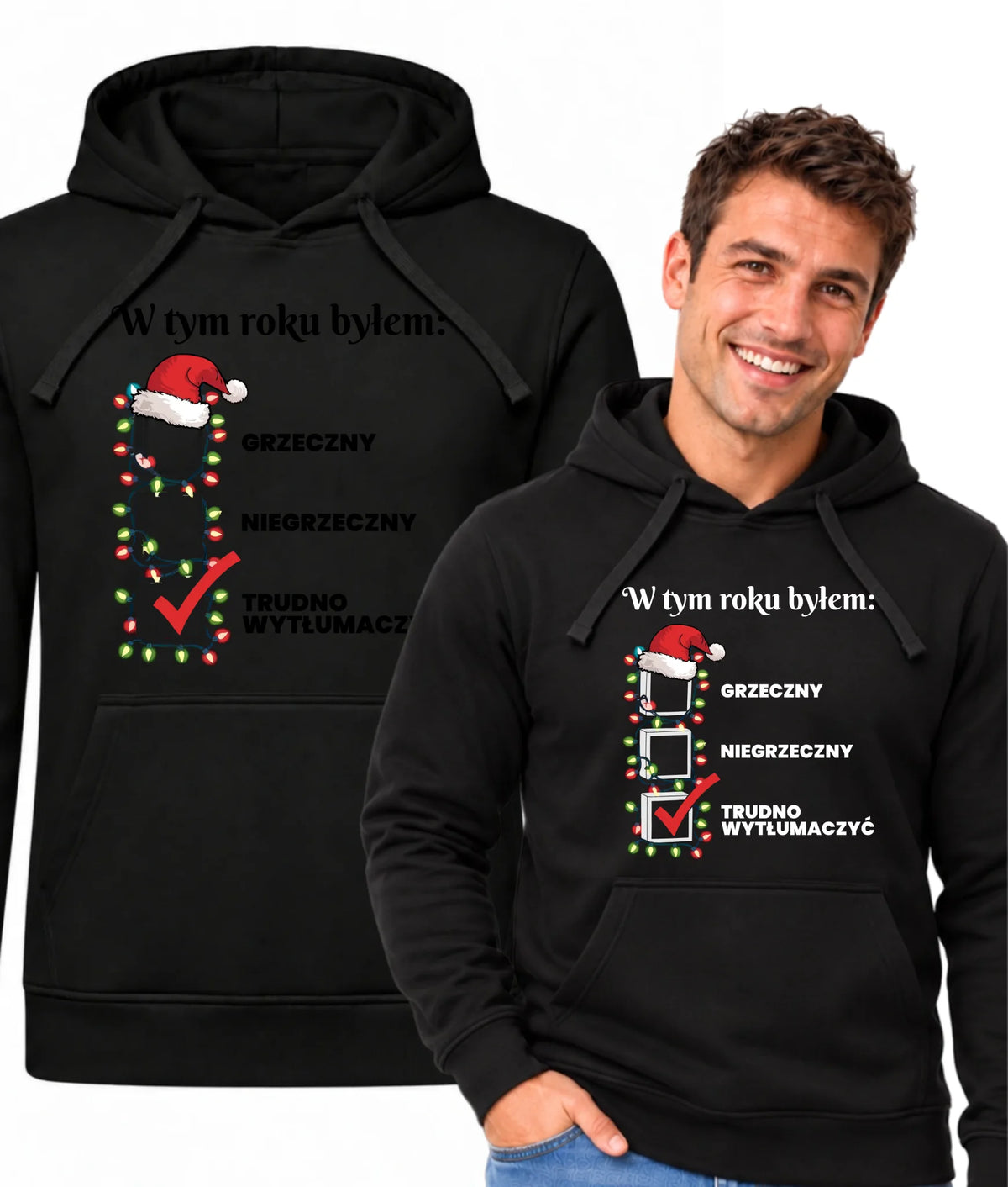 Bluza męska z kapturem na święta - Trudno wytłumaczyć BN134