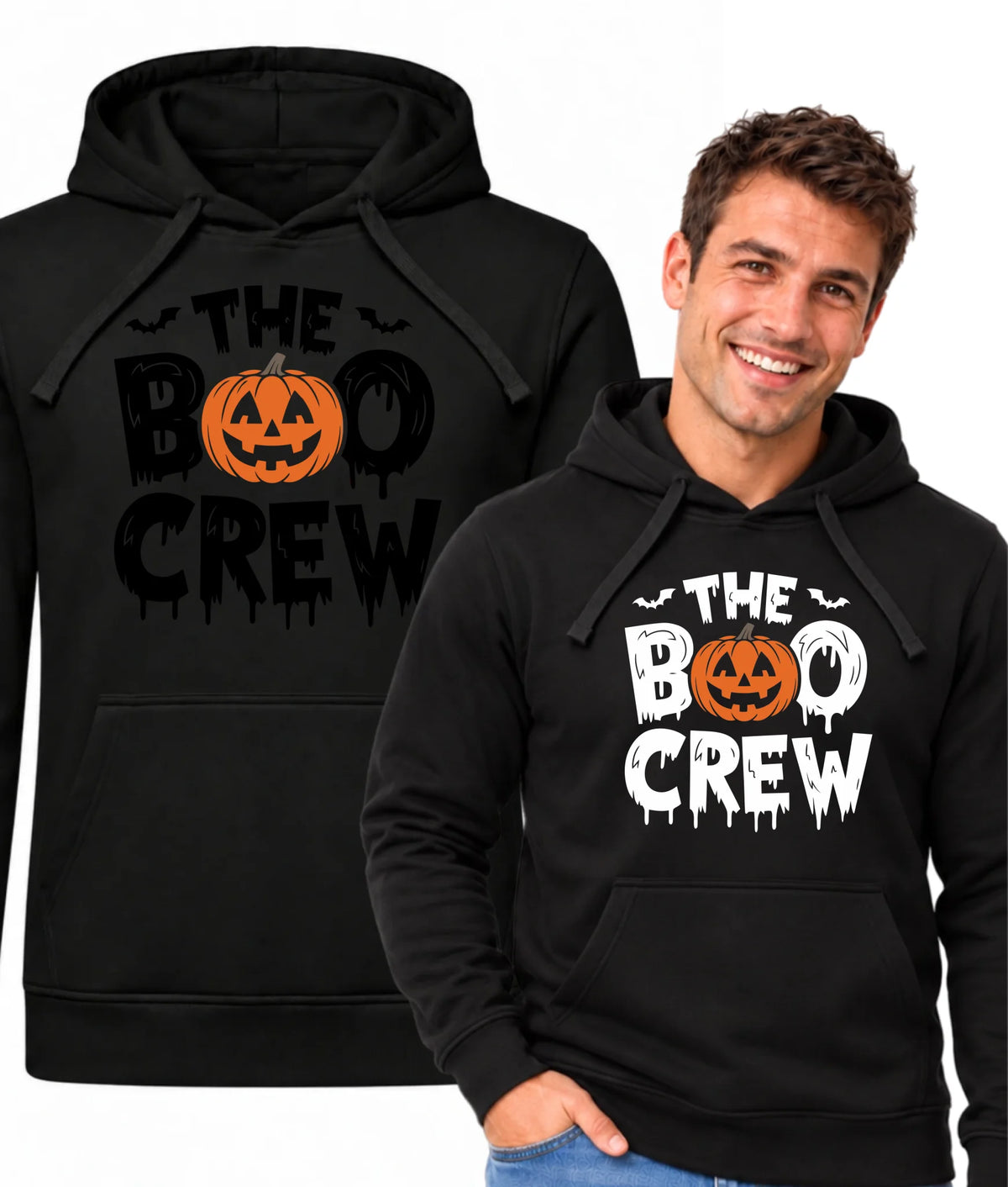 Bluza męska z kapturem na Halloween - The Boo Crew HL12