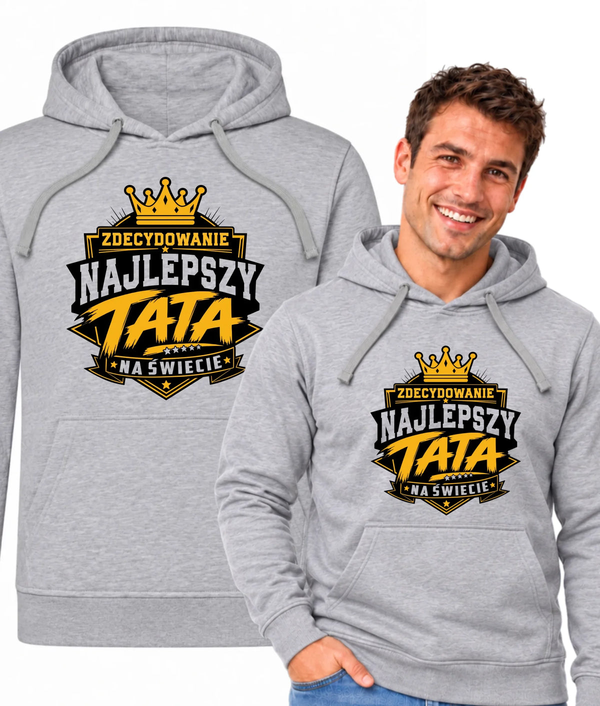 Bluza z kapturem dla taty - Zdecydowanie najlepszy tata na Świecie DT25