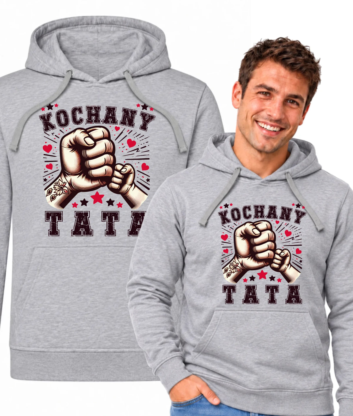 Bluza z kapturem dla taty - Kochany Tata DT18