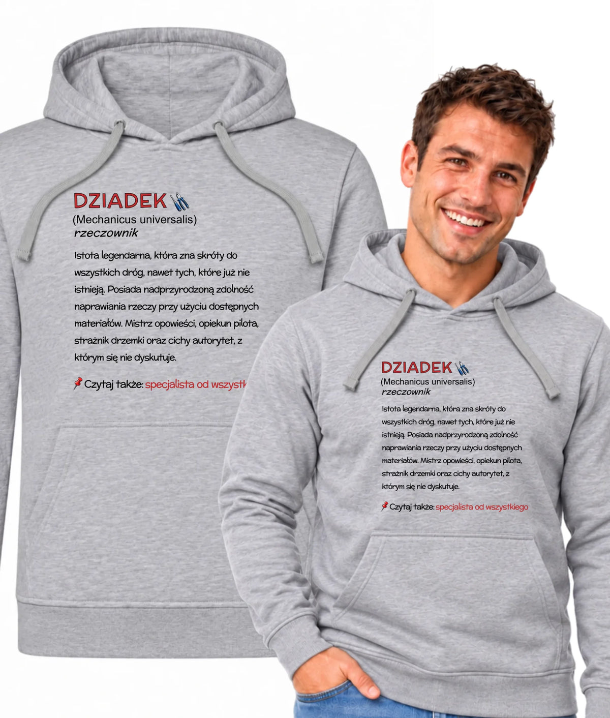 Bluza z kapturem dla dziadka - Dziadek śmieszna definicja D43